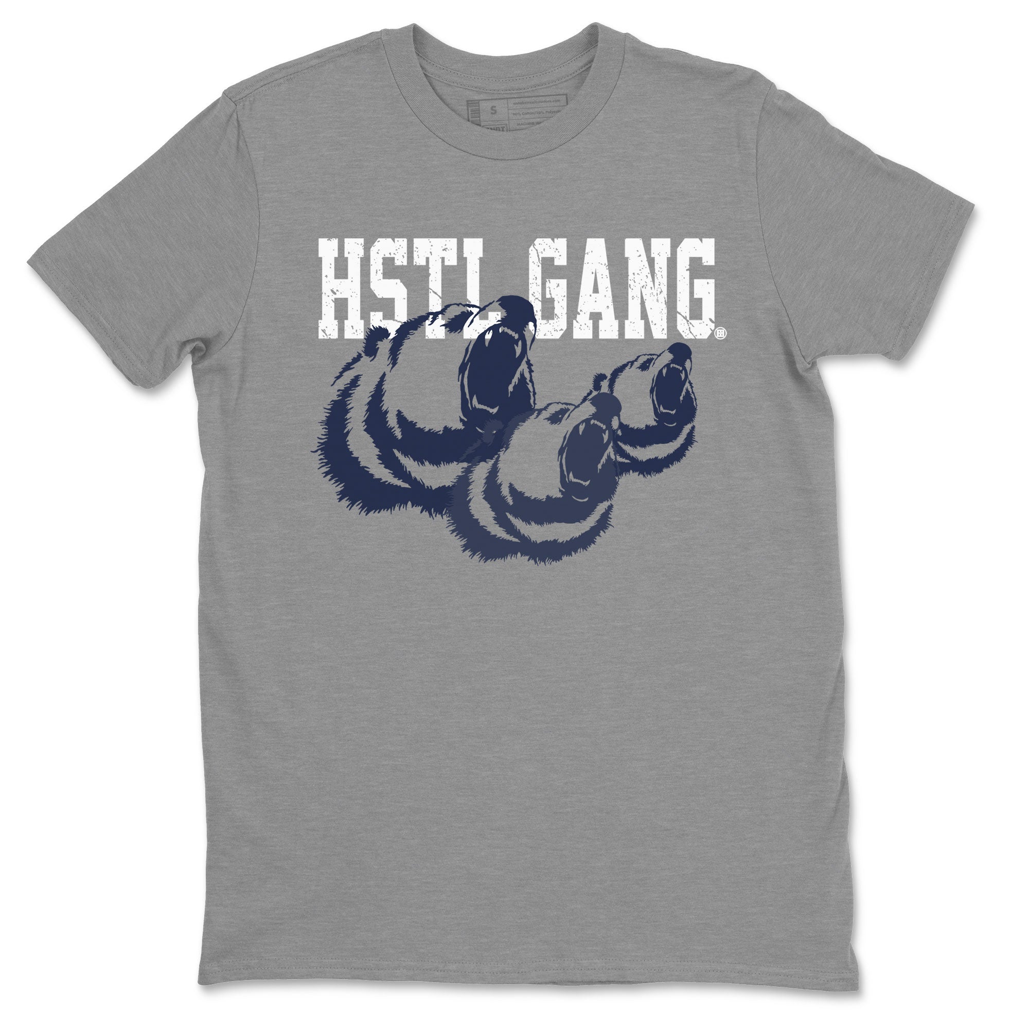 Georgetown 5s shirt to match jordans Hustle Gang Streetwear Sneaker Shirt Air Jordan 5 Retro Georgetown Drip Gear Zone Sneaker Matching Clothing Unisex Heather Grey 2 T-Shirt