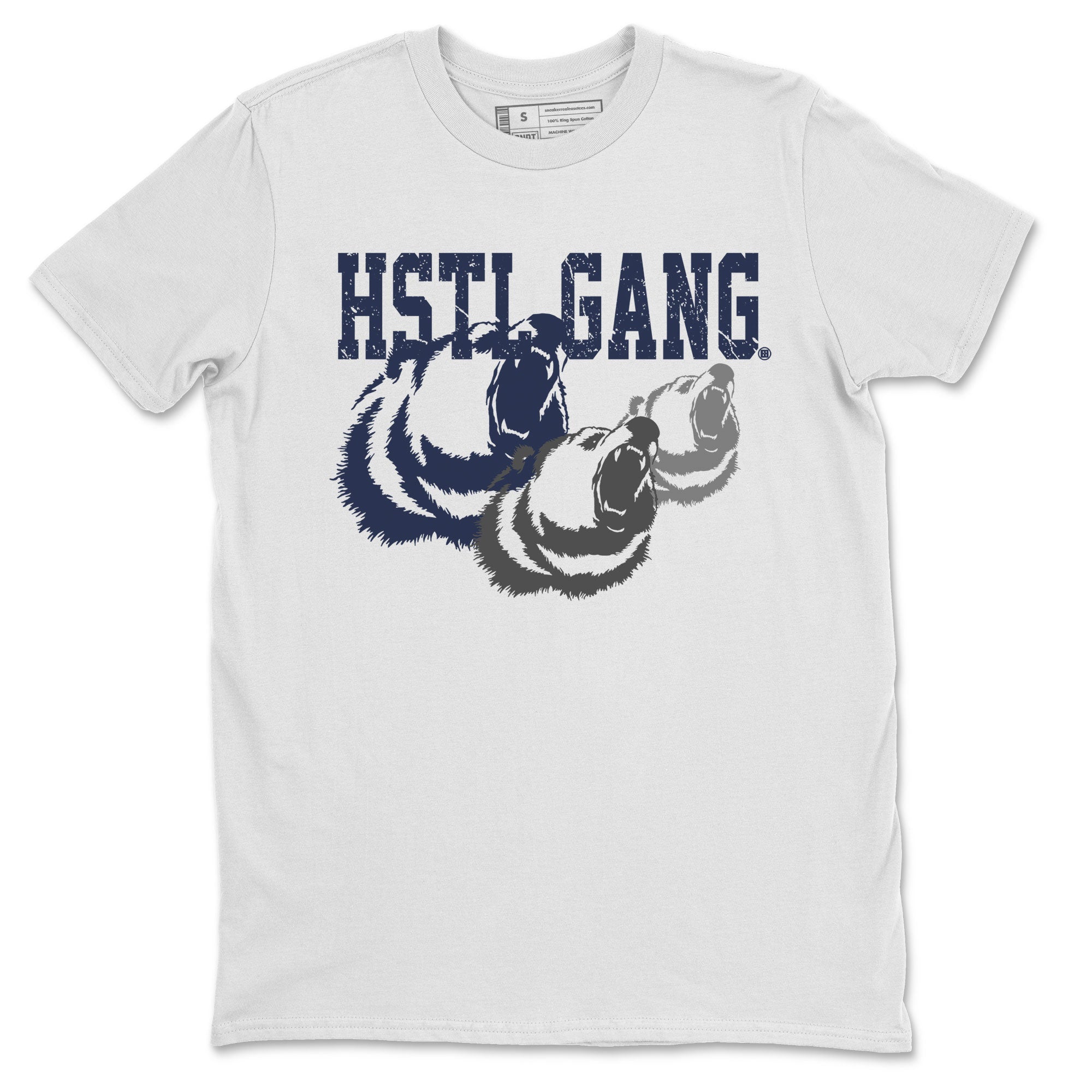 Georgetown 5s shirt to match jordans Hustle Gang Streetwear Sneaker Shirt Air Jordan 5 Retro Georgetown Drip Gear Zone Sneaker Matching Clothing Unisex White 2 T-Shirt