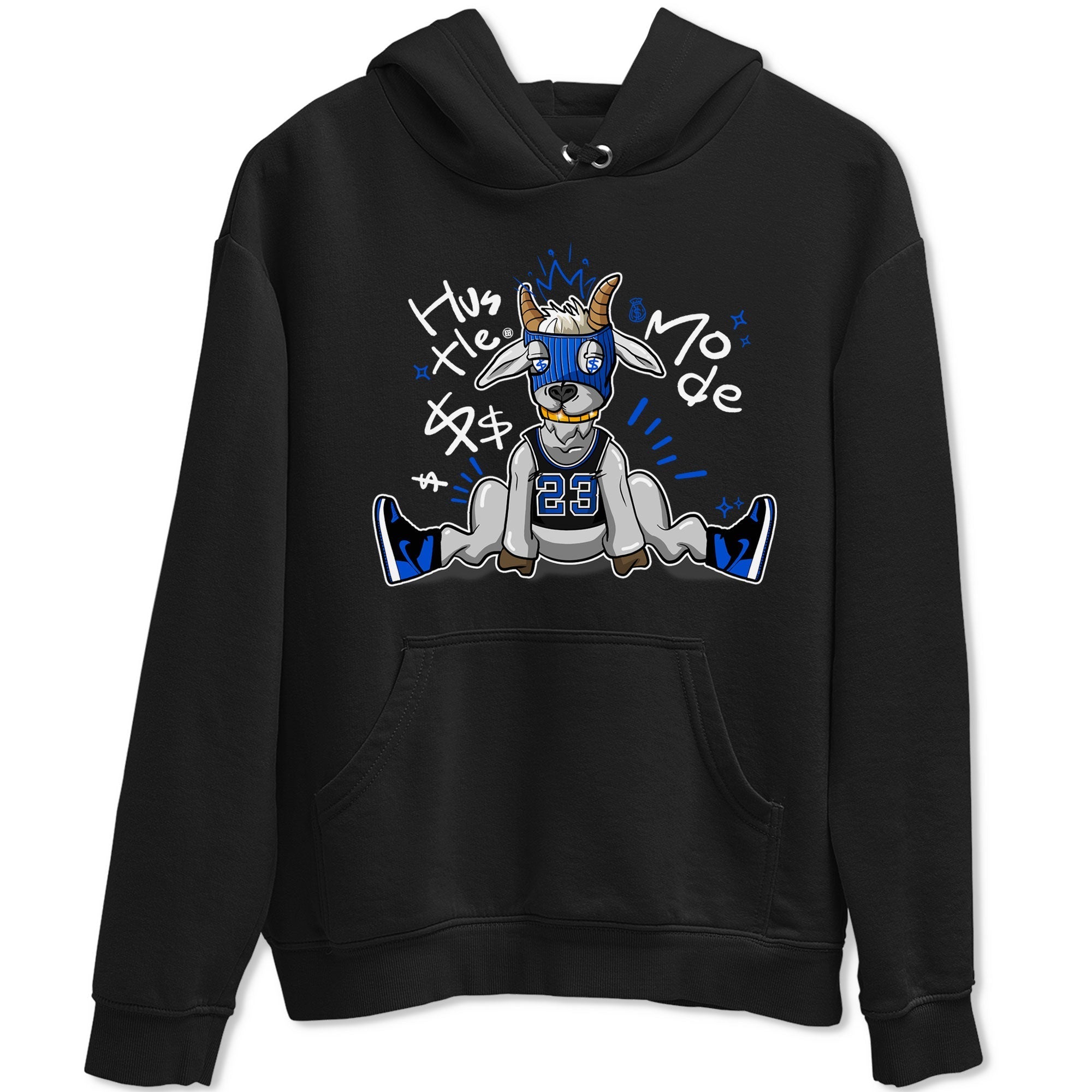 Jordan 1 Retro High OG Royal Reimagined shirt to match jordans Hustle Goat sneaker tees Air Jordan 1 Royal Reimagined Drip Gear Zones Unisex Sneaker Matching Clothes Black 2 T-Shirt
