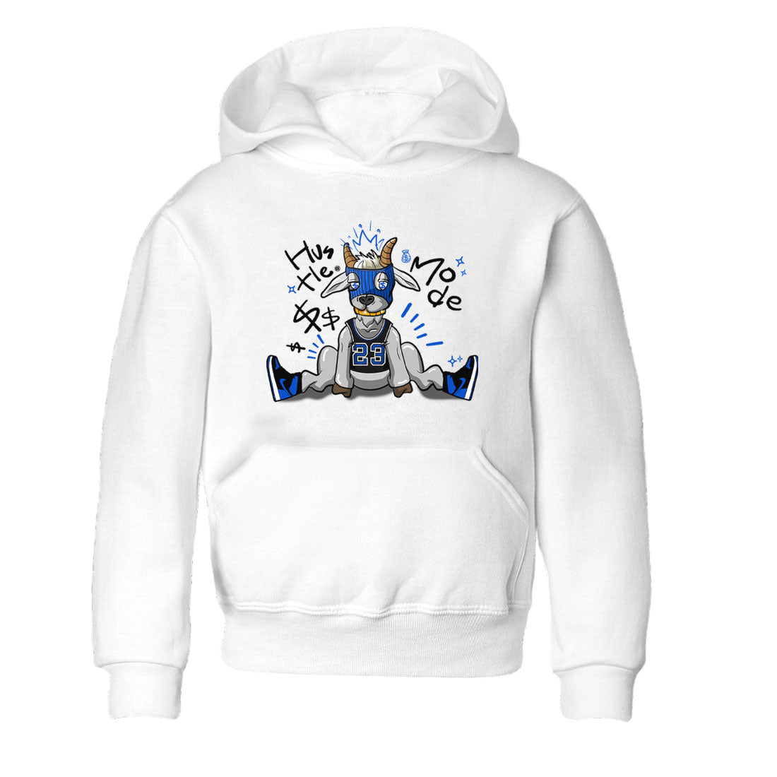 Jordan 1 Retro High OG Royal Reimagined shirt to match jordans Hustle Goat sneaker tees Air Jordan 1 Royal Reimagined Drip Gear Zones Baby Toddler Sneaker Matching Shirt White 2 T-Shirt