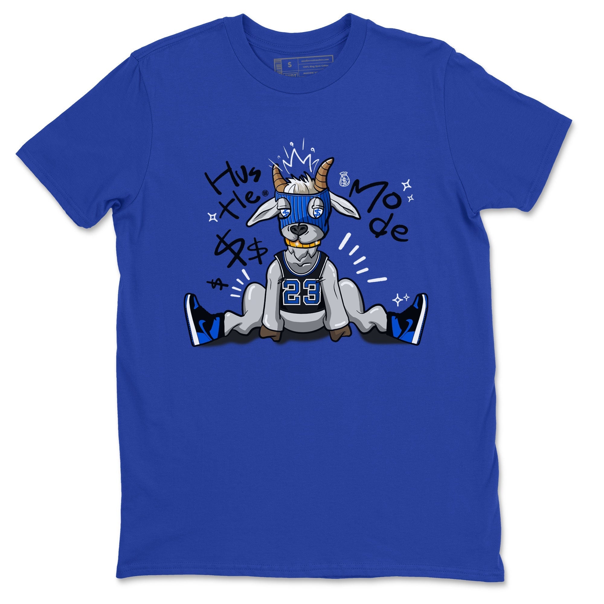 Jordan 1 Retro High OG Royal Reimagined shirt to match jordans Hustle Goat sneaker tees Air Jordan 1 Royal Reimagined Drip Gear Zones Unisex Sneaker Matching Clothes Royal Blue 2 T-Shirt