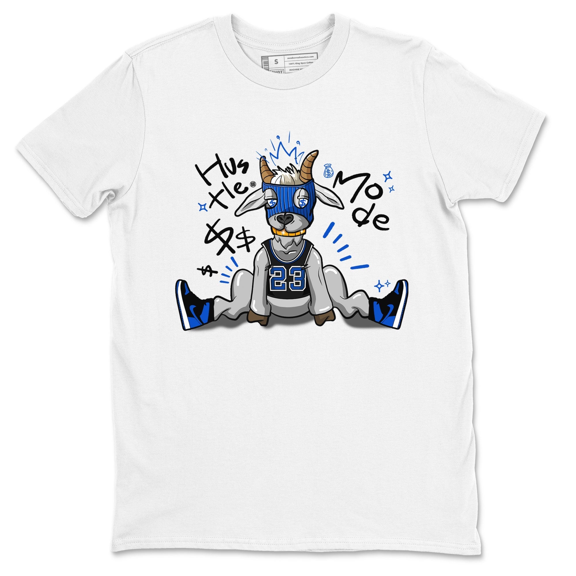 Jordan 1 Retro High OG Royal Reimagined shirt to match jordans Hustle Goat sneaker tees Air Jordan 1 Royal Reimagined Drip Gear Zones Unisex Sneaker Matching Clothes White 2 T-Shirt