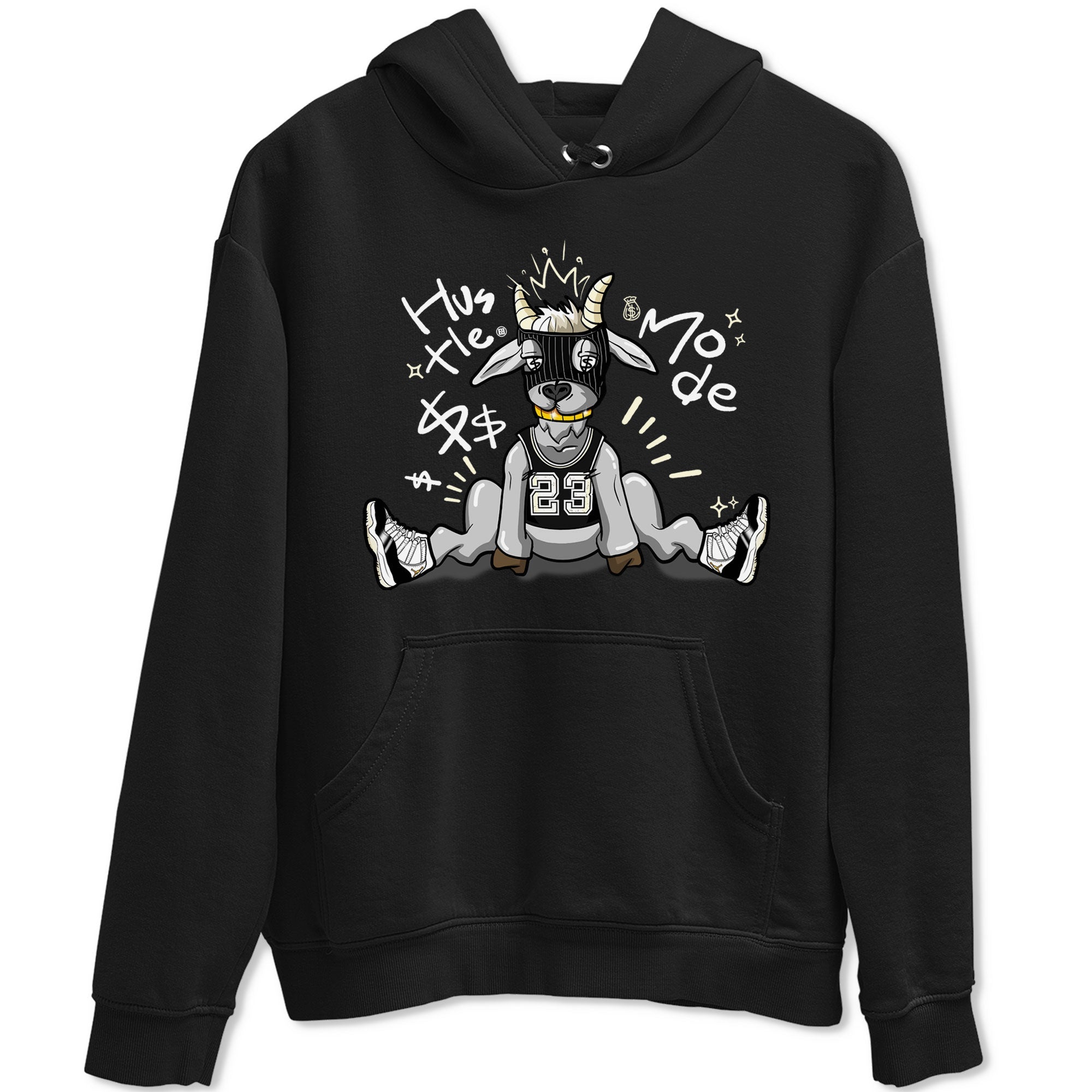 Air Jordan 11 Retro Gratitude shirt to match jordans Hustle Goat sneaker match tees Air Jordan 11 Gratitude Drip Gear Zone Unisex Black 2 T-Shirt