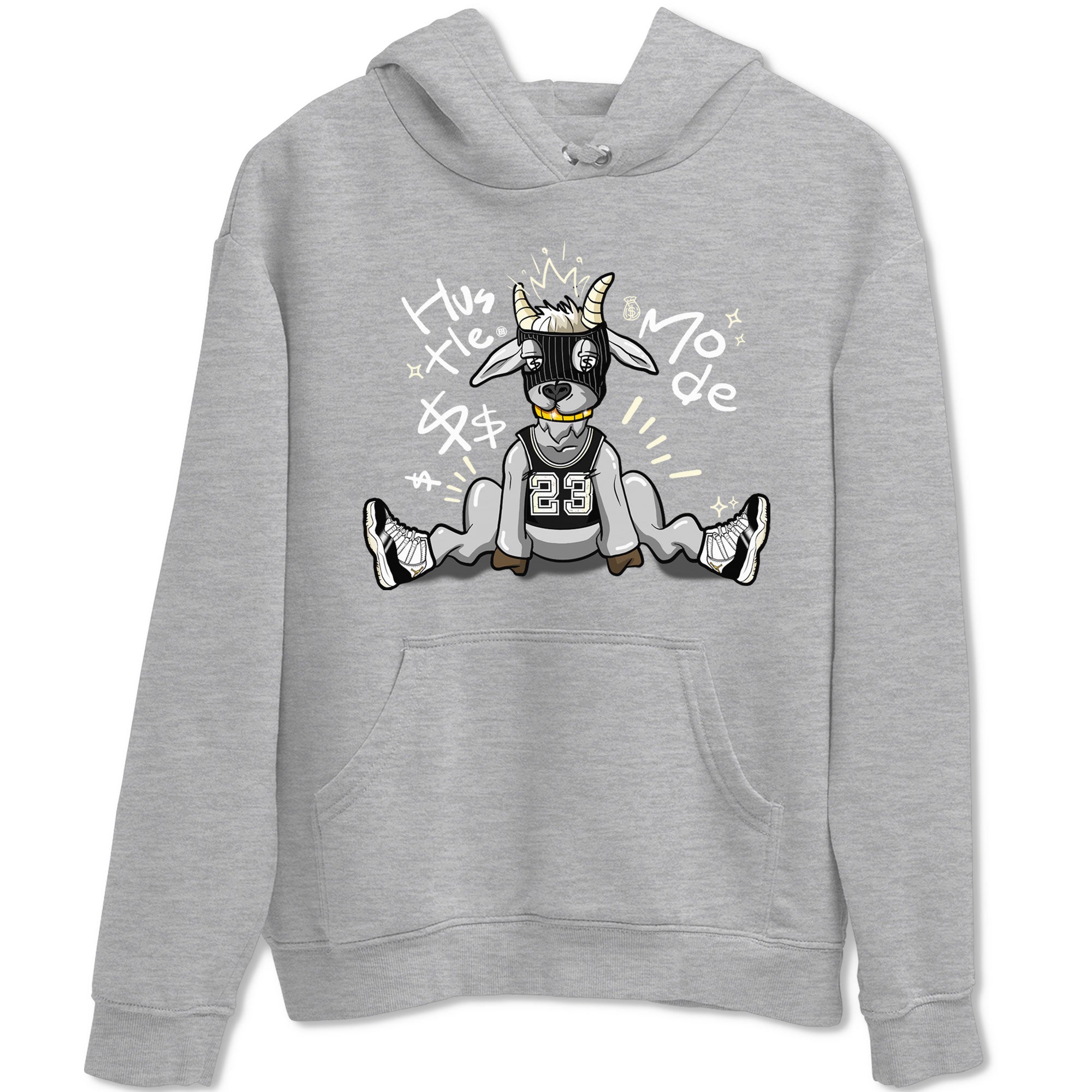 Air Jordan 11 Retro Gratitude shirt to match jordans Hustle Goat sneaker match tees Air Jordan 11 Gratitude Drip Gear Zone Unisex Heather Grey 2 T-Shirt