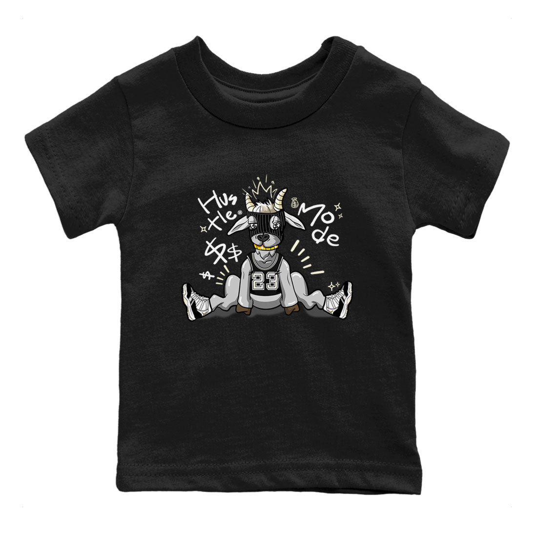 Air Jordan 11 Retro Gratitude shirt to match jordans Hustle Goat sneaker match tees Air Jordan 11 Gratitude Drip Gear Zone Baby Toddler Black 2 T-Shirt