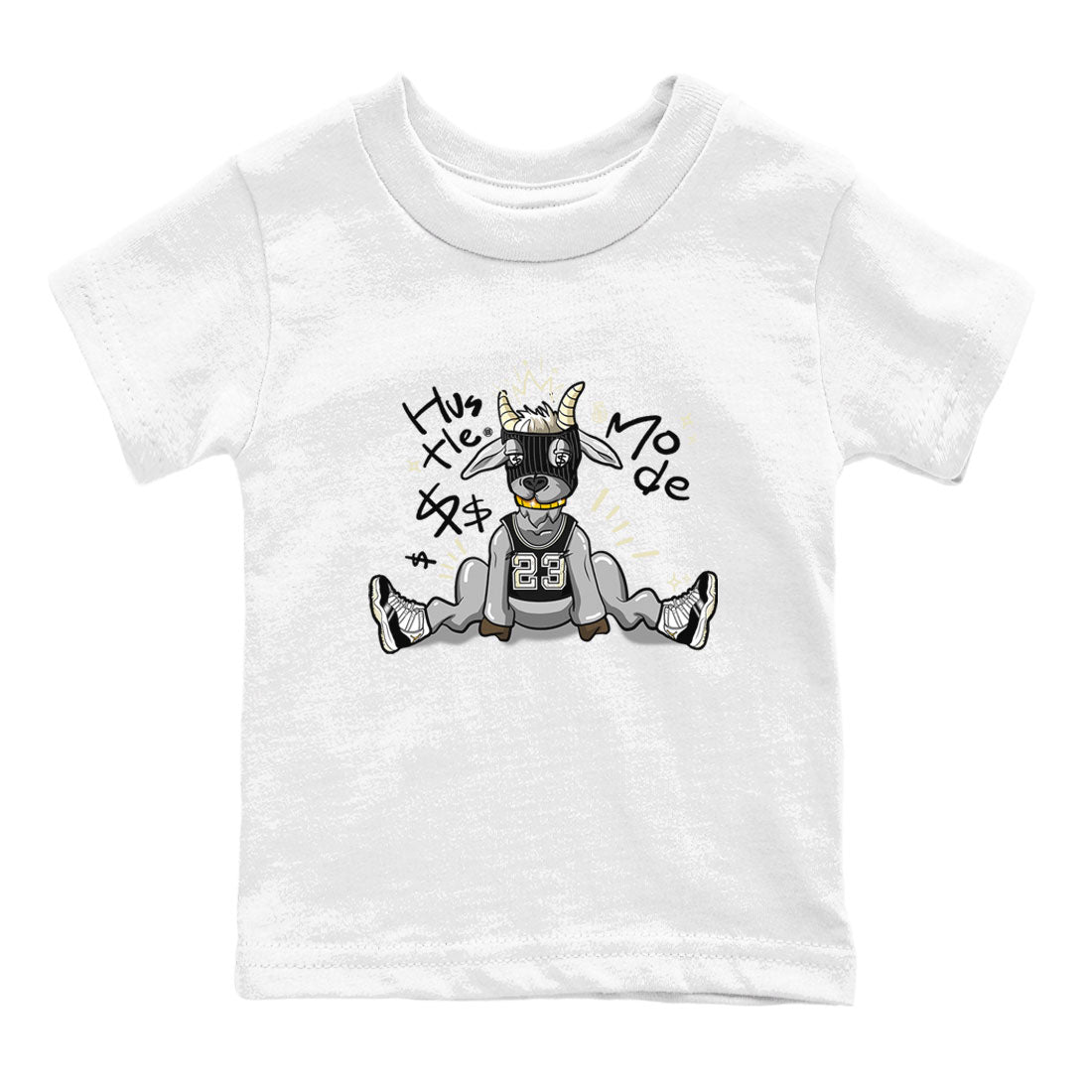 Air Jordan 11 Retro Gratitude shirt to match jordans Hustle Goat sneaker match tees Air Jordan 11 Gratitude Drip Gear Zone Baby Toddler White 2 T-Shirt