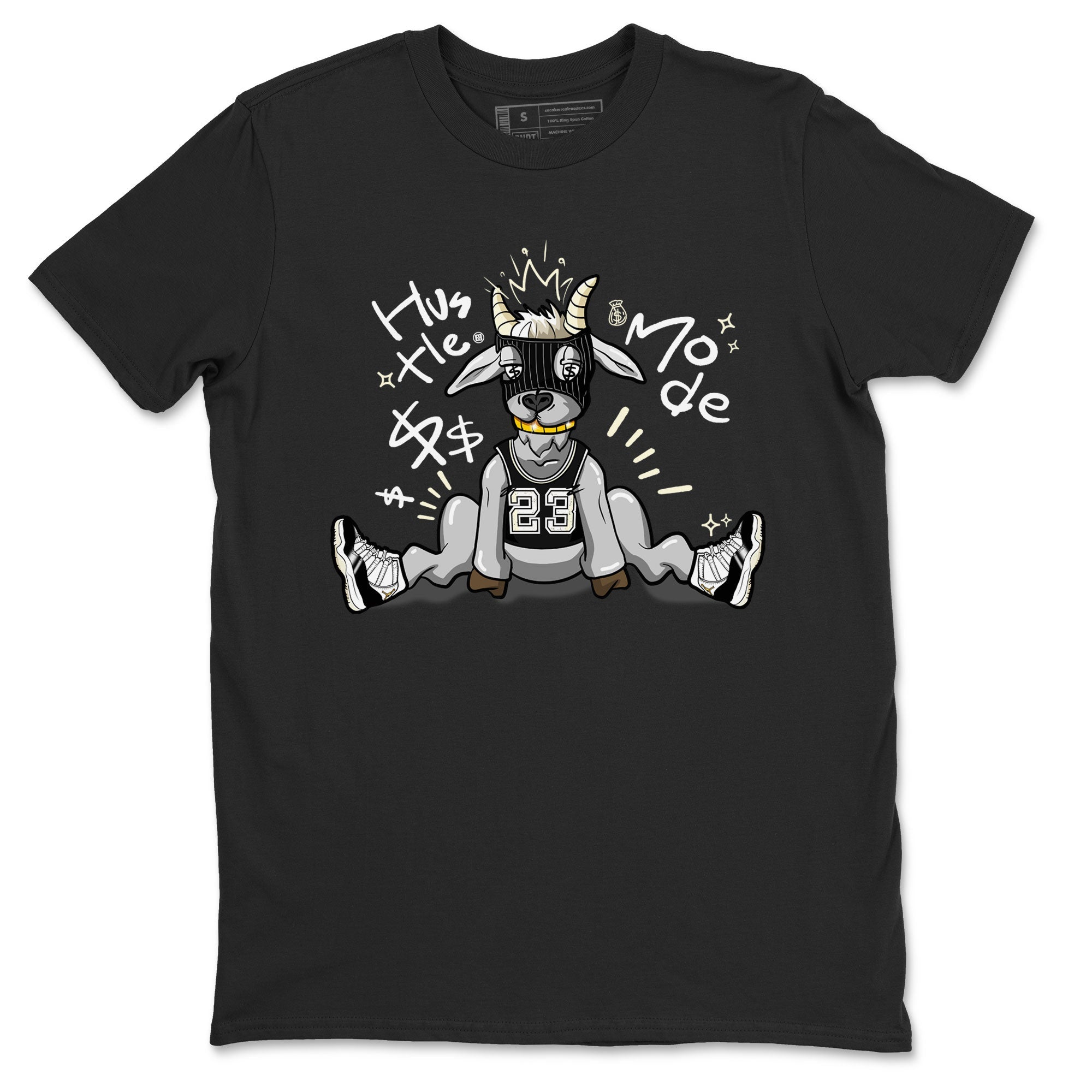 Air Jordan 11 Retro Gratitude shirt to match jordans Hustle Goat sneaker match tees Air Jordan 11 Gratitude Drip Gear Zone Unisex Black 2 T-Shirt