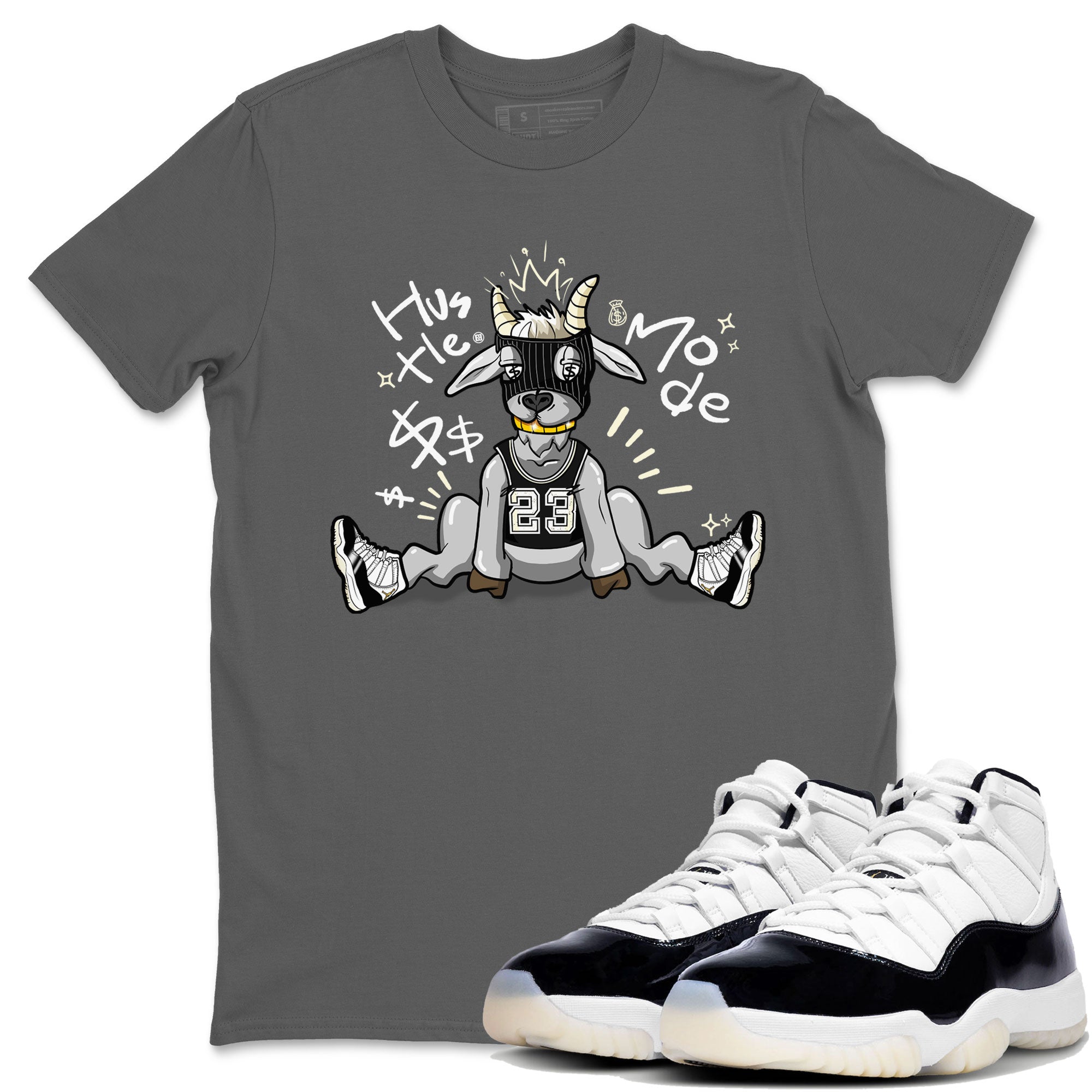 Air Jordan 11 Retro Gratitude shirt to match jordans Hustle Goat sneaker match tees Air Jordan 11 Gratitude Drip Gear Zone Unisex Cool Grey 1 T-Shirt