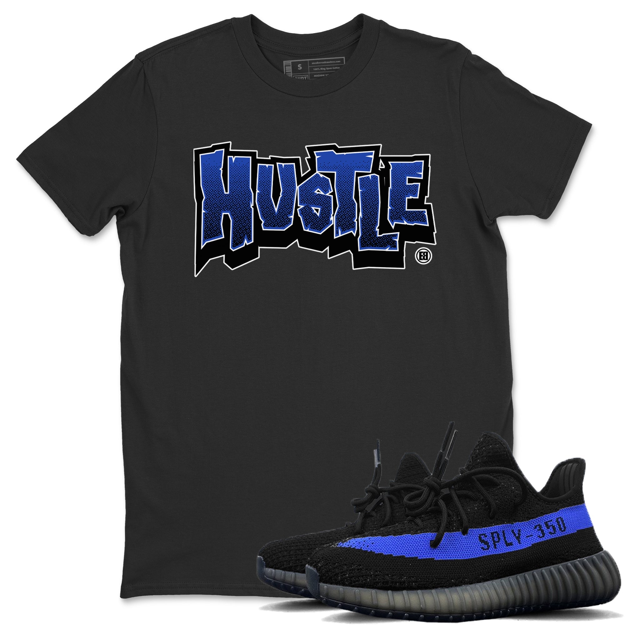 Yeezy 350 Dazzling Blue Shirt To Match Jordans Hustle Graffiti Sneaker Tees Yeezy 350 Dazzling Blue Drip Gear Zone Sneaker Matching Clothing Unisex Shirts