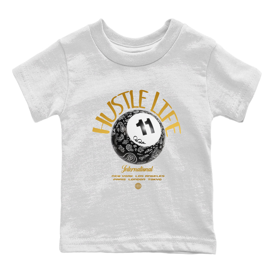 Air Jordan 11 Gratitude shirt to match jordans Hustle Life sneaker tees AJ11 Gratitude Drip Gear Zone Baby Toddler White 2 T-Shirt
