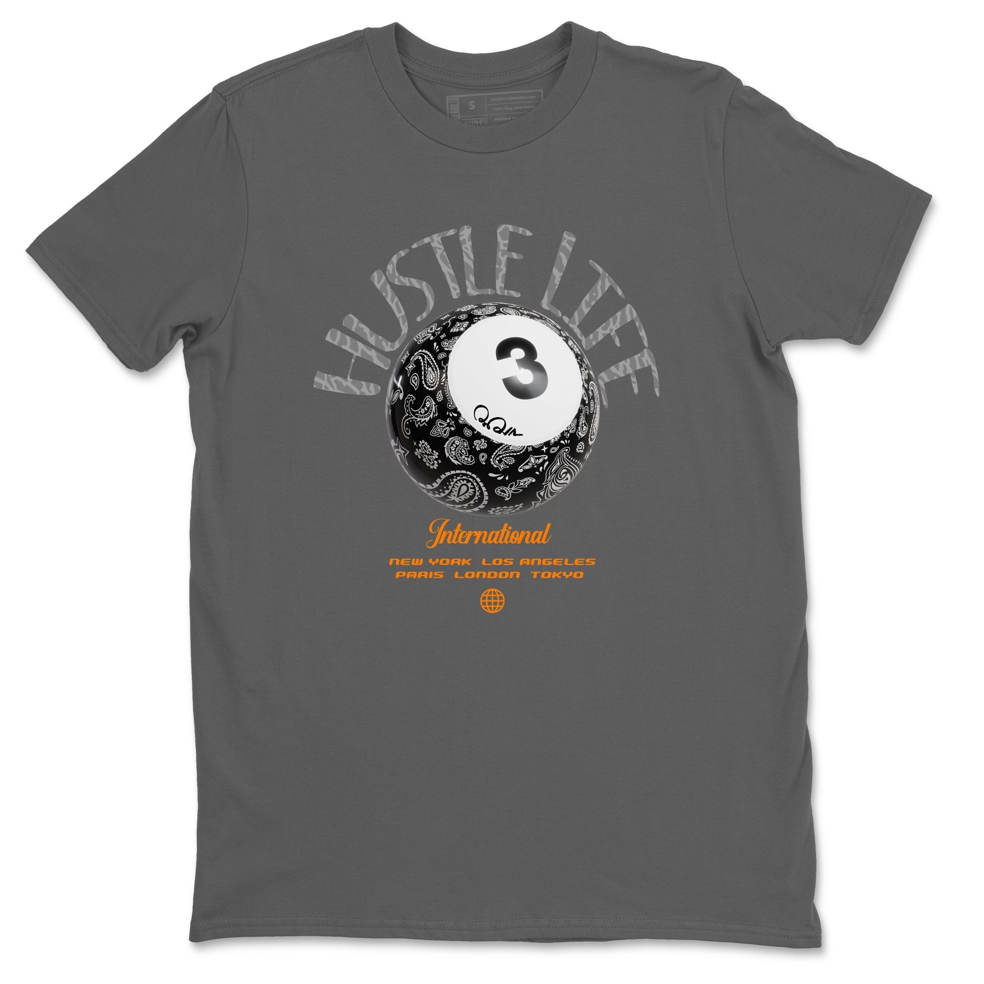 Air Jordan 3 Fear shirt to match jordans Hustle Life sneaker tees AJ3 Fear Drip Gear Zone Unisex Cool Grey 2 T-Shirt