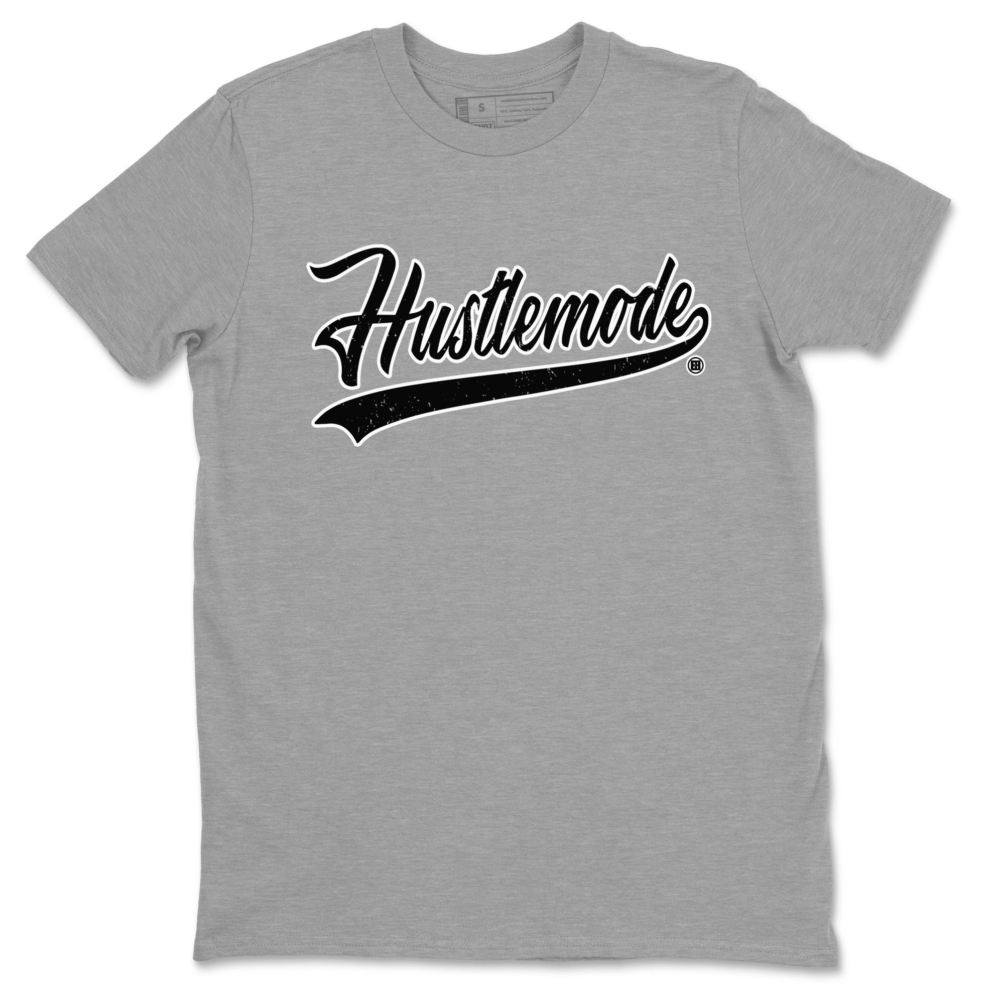 Air Jordan 1 High OG Black White shirt to match jordans streetwear brand Hustle Mode sneaker tees 1s Black White Drip Gear Zone unisex cotton Heather Grey 2 crew neck shirt