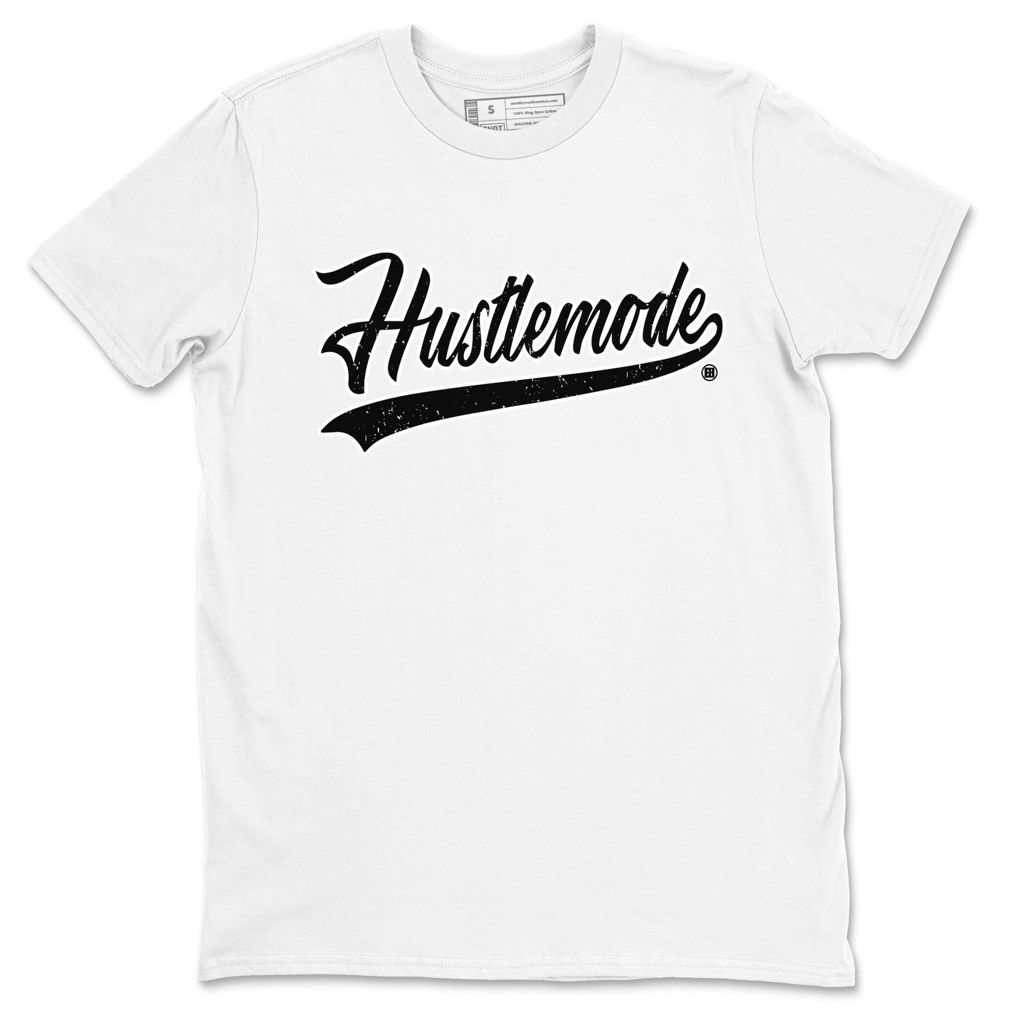 Air Jordan 1 High OG Black White shirt to match jordans streetwear brand Hustle Mode sneaker tees 1s Black White Drip Gear Zone unisex cotton White 2 crew neck shirt
