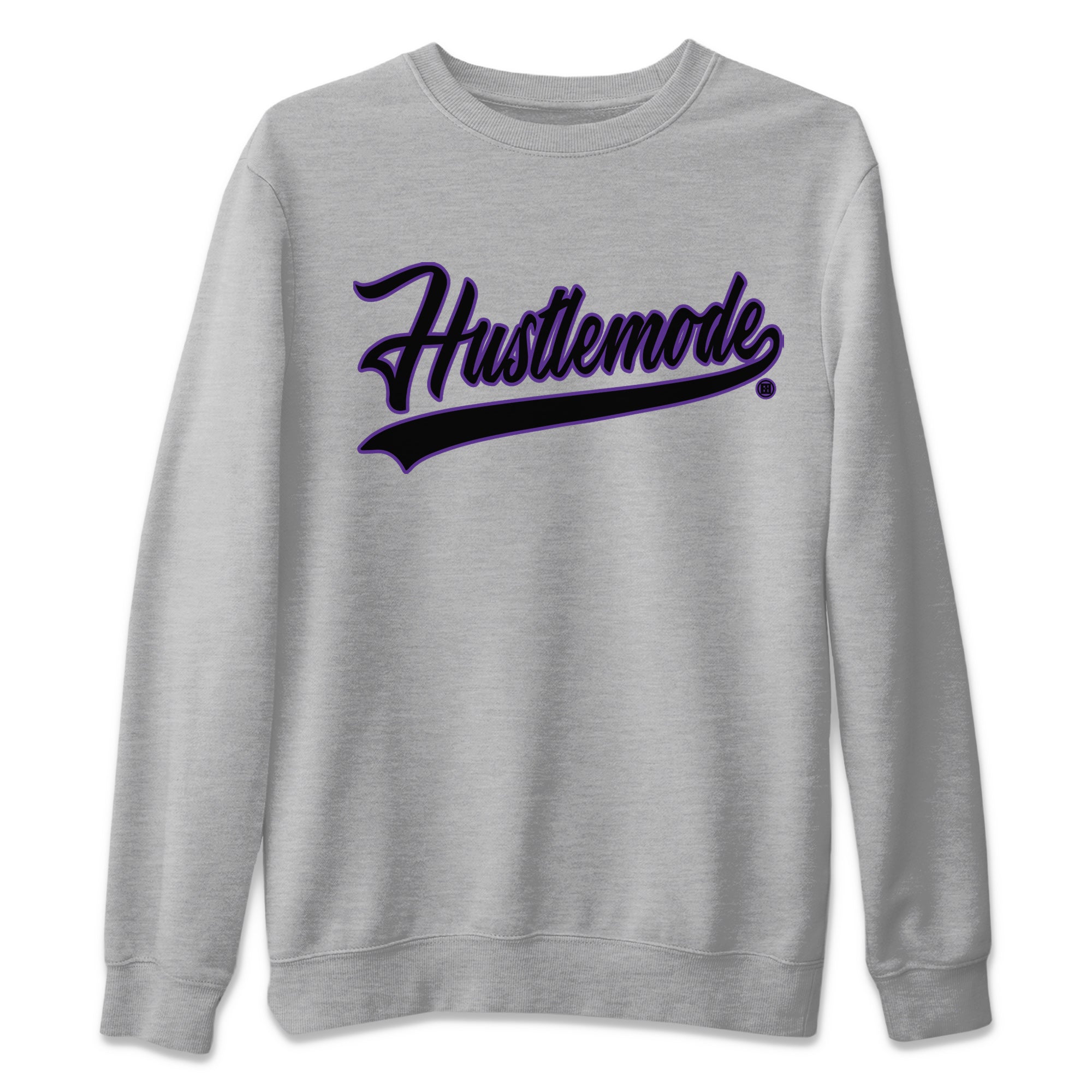 Air Jordan 12 Field Purple Sneaker Match Tees Hustle Mode Sneaker Tees Jordan 12 Field Purple Sneaker Release Tees Unisex Shirts Heather Grey 2