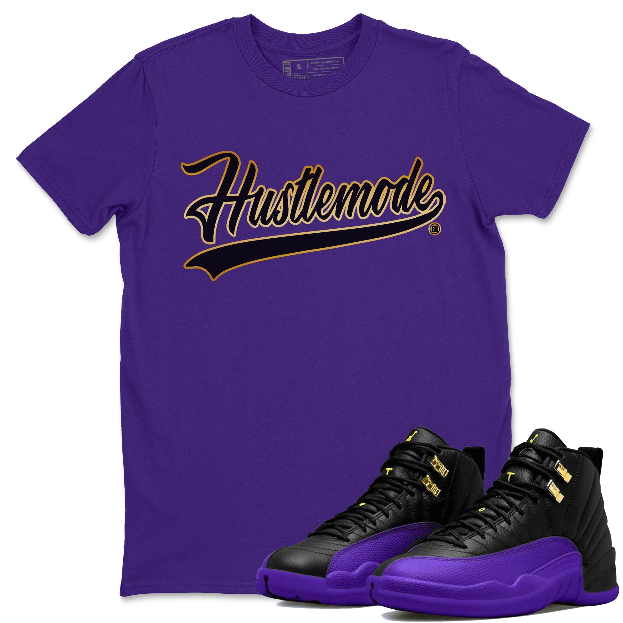 Air Jordan 12 Field Purple Sneaker Match Tees Hustle Mode Sneaker Tees Jordan 12 Field Purple Sneaker Release Tees Unisex Shirts Purple 1