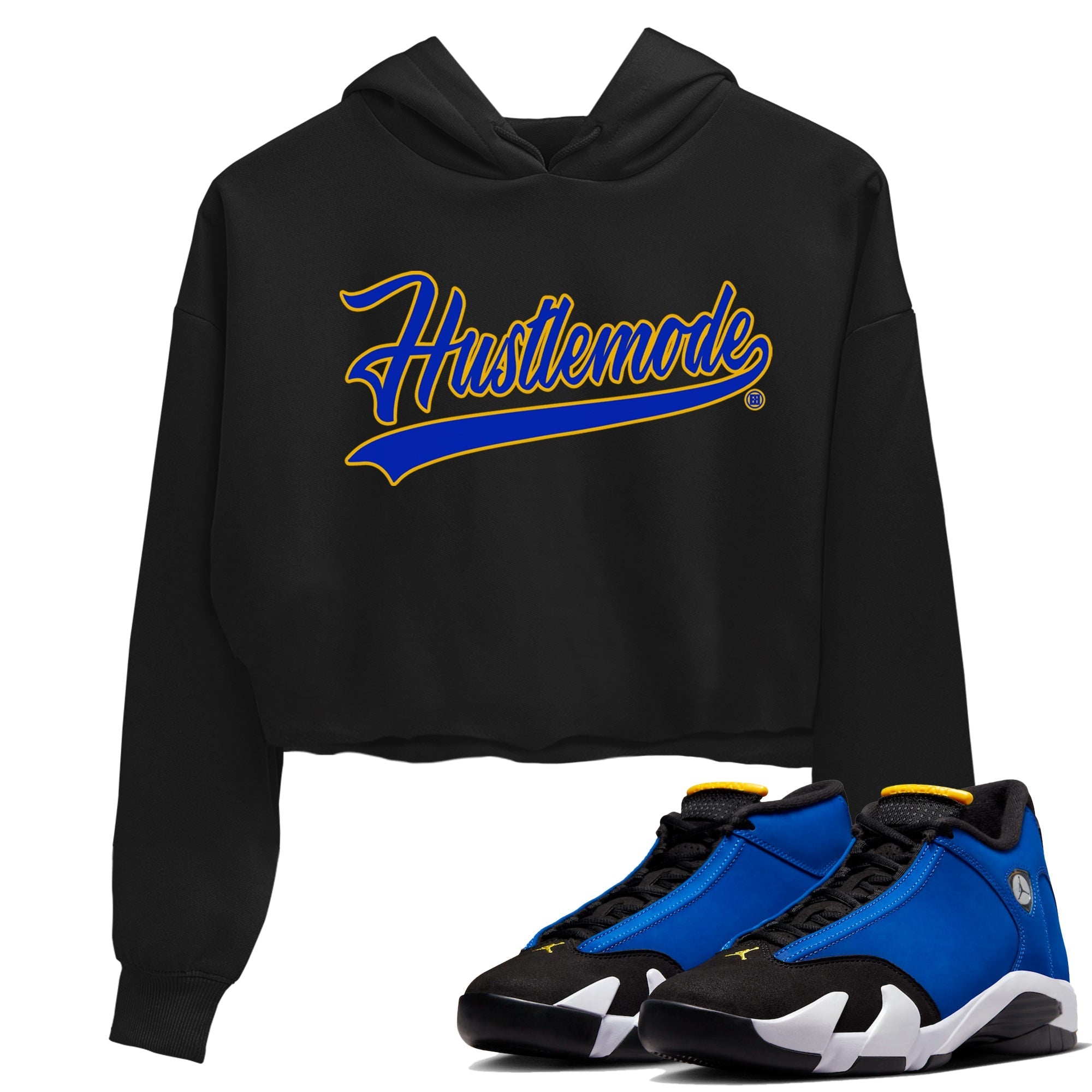 Air Jordan 14 Laney Sneaker Match Tees Hustle Mode Streetwear Sneaker Shirt Jordan 14 Laney Sneaker Release Tees Women's Shirts Black 1