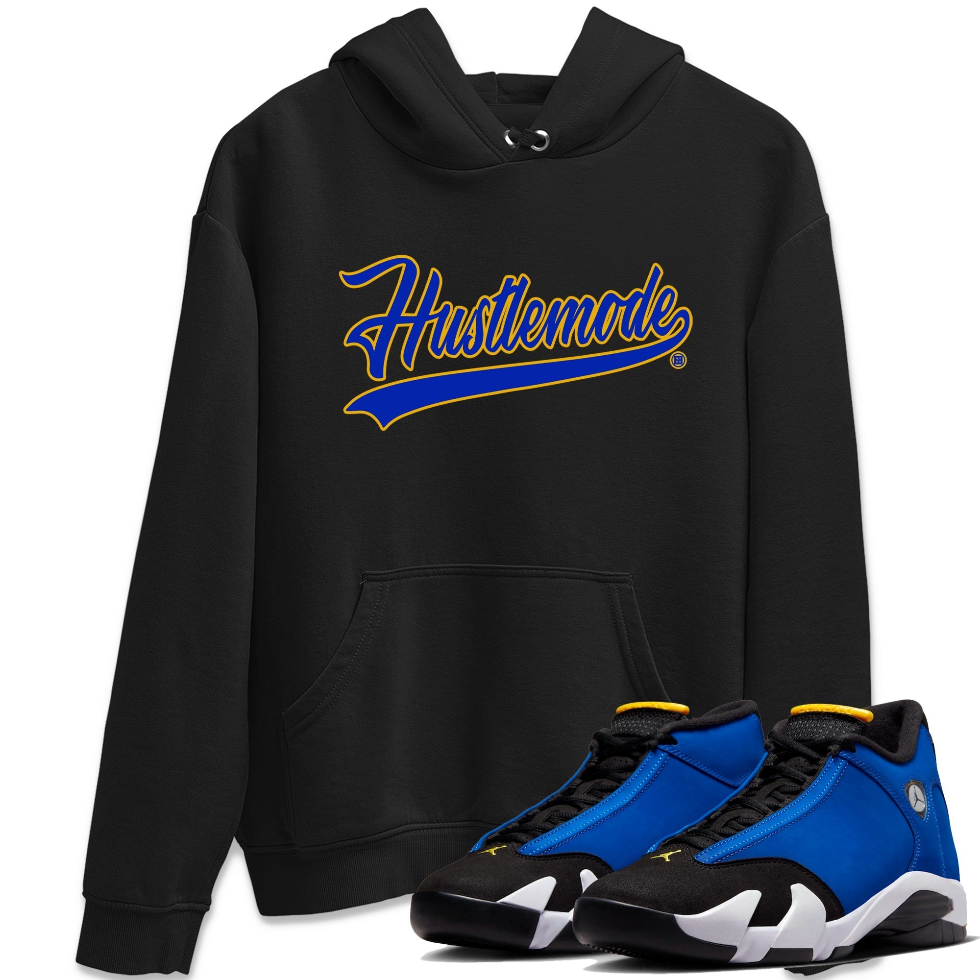 Air Jordan 14 Laney Sneaker Match Tees Hustle Mode Streetwear Sneaker Shirt Jordan 14 Laney Sneaker Release Tees Unisex Shirts Black 1