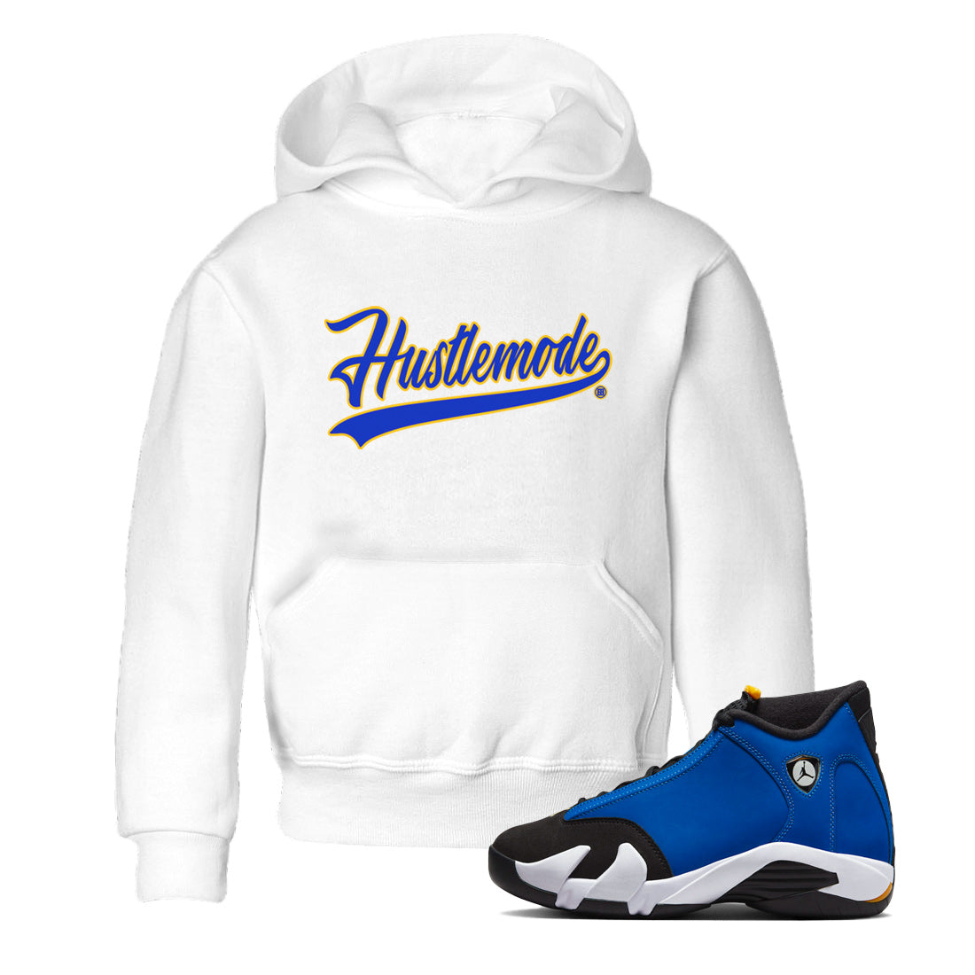 Air Jordan 14 Laney Sneaker Match Tees Hustle Mode Streetwear Sneaker Shirt Jordan 14 Laney Sneaker Release Tees Kids Shirts White 1