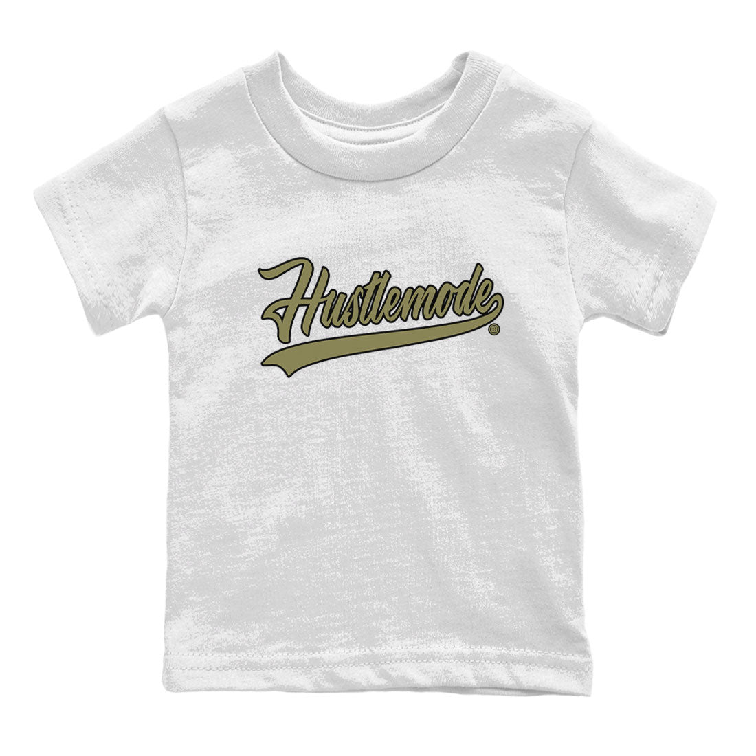Air Jordan 4 Medium Olive shirt to match jordans streetwear brand Hustle Mode sneaker tees Jordan 4 Retro Medium Olive Drip Gear Zone Sneaker Matching Clothing Brand Baby Toddler White 2 T-Shirt