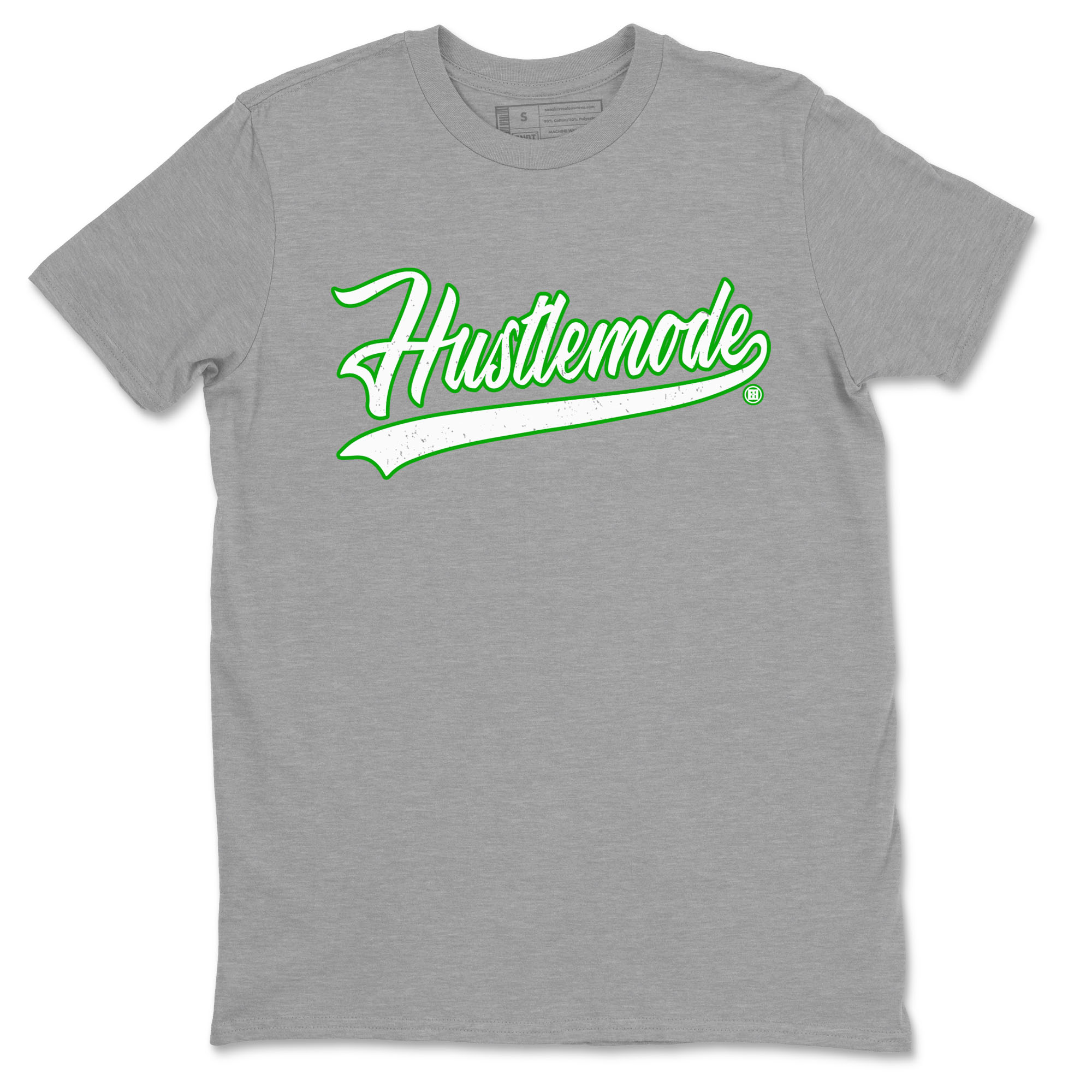 5s Lucky Green shirt to match jordans Hustle Mode sneaker tees Air Jordan 5 Retro Lucky Green Drip Gear Zone unisex cotton Heather Grey 2 crew neck shirt
