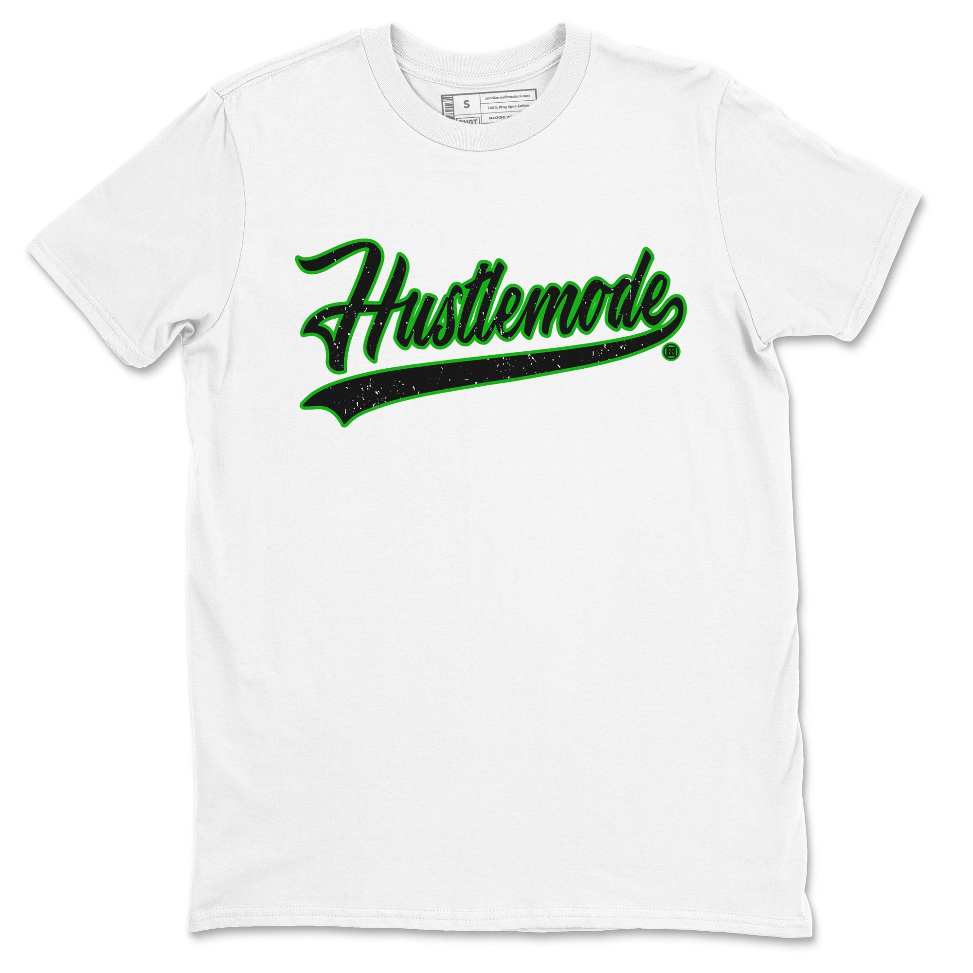5s Lucky Green shirt to match jordans Hustle Mode sneaker tees Air Jordan 5 Retro Lucky Green Drip Gear Zone unisex cotton White 2 crew neck shirt