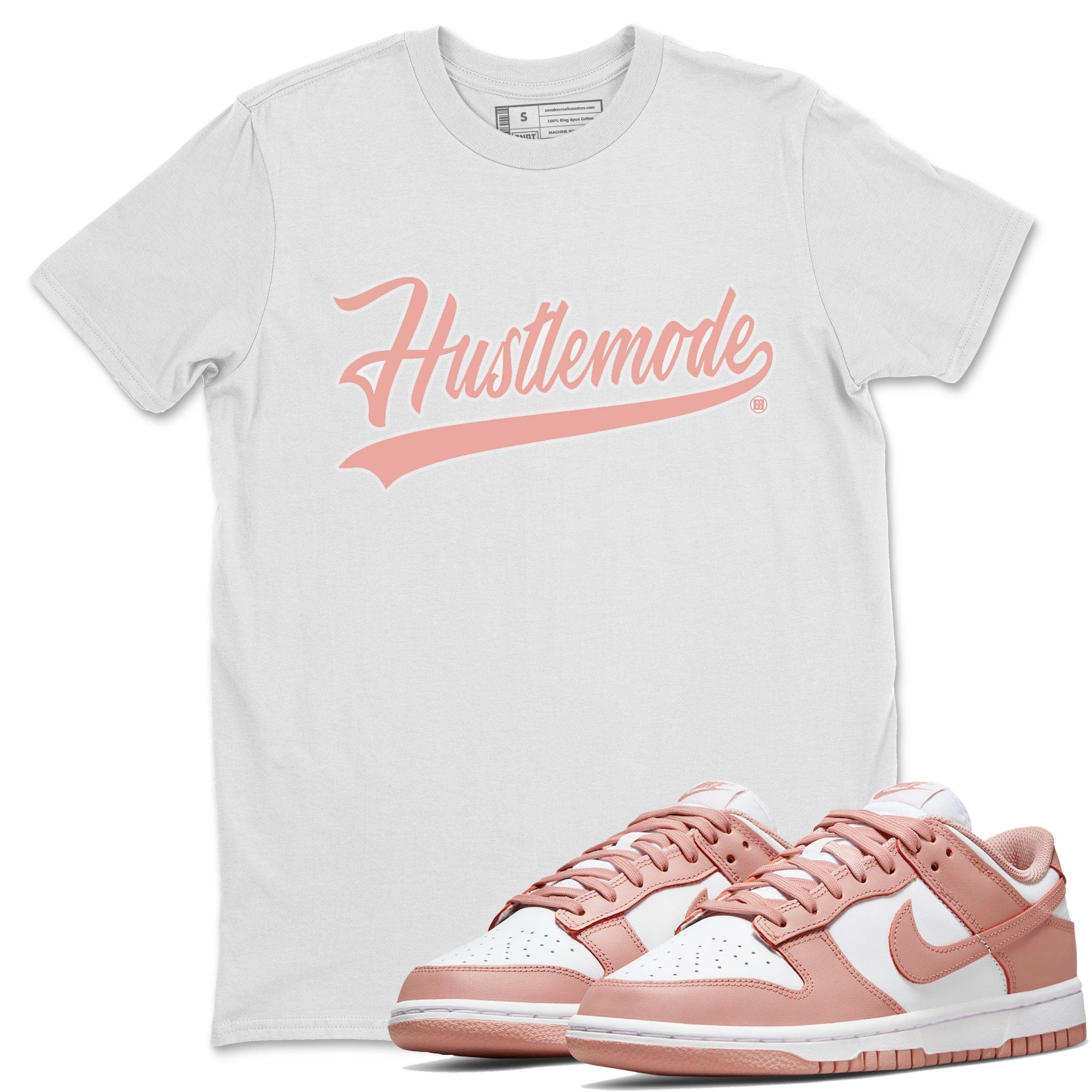 Dunk Low WMNS Rose Whisper shirt to match jordans Hustle Mode Streetwear Sneaker Shirt Dunk Rose Whisper Drip Gear Zone Sneaker Matching Clothing Casual Unisex shirts White 1 T-Shirt