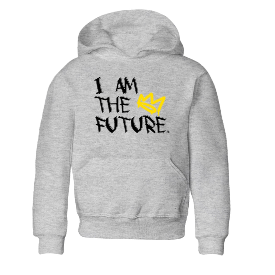 Air Jordan 4 Thunder Sneaker Match Tees I Am The Future Streetwear Sneaker Shirt Air Jordan 4 Retro Thunder Sneaker Release Tees Kids Shirts Heather Grey 2