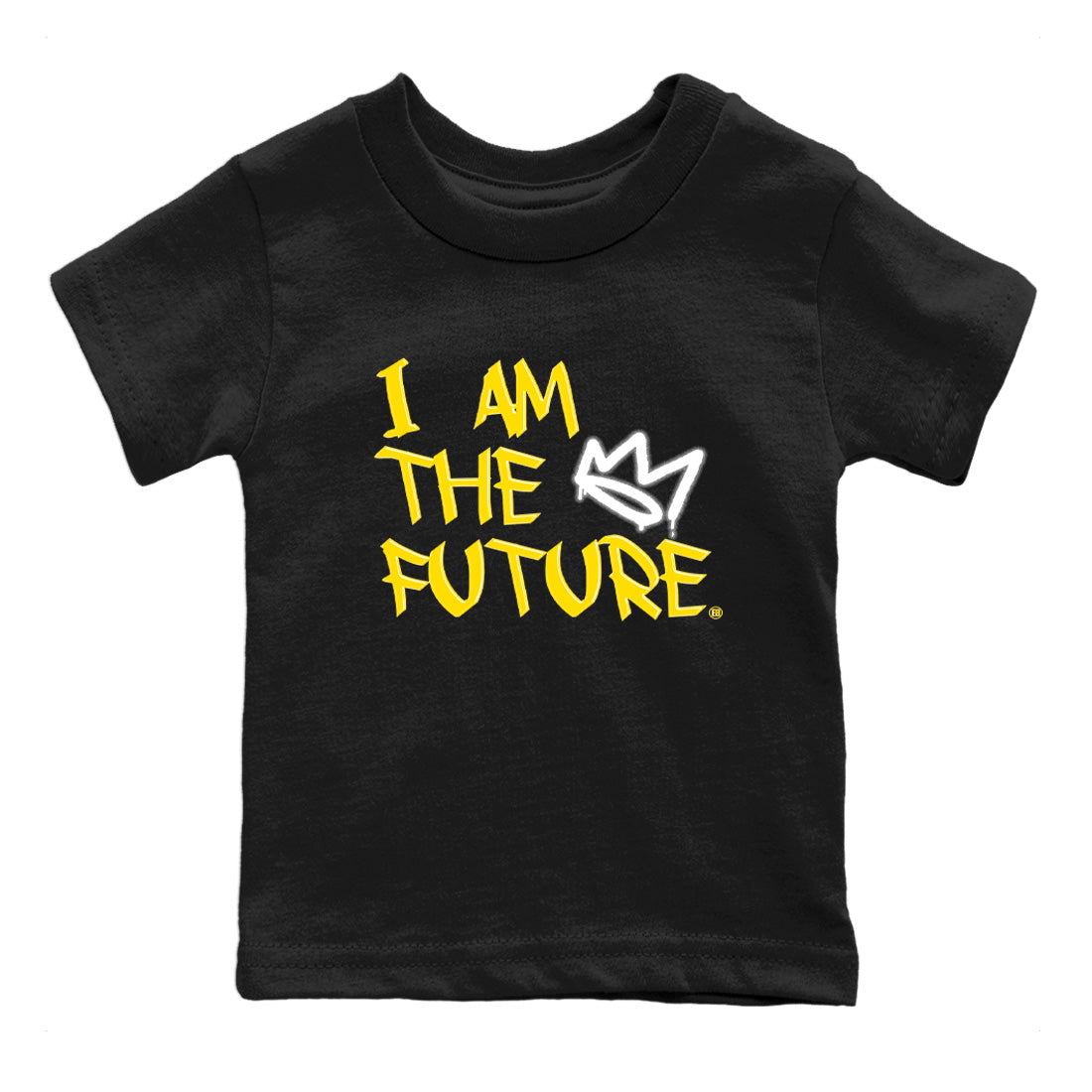 Air Jordan 4 Thunder Sneaker Match Tees I Am The Future Streetwear Sneaker Shirt Air Jordan 4 Retro Thunder Sneaker Release Tees Kids Shirts Black 2