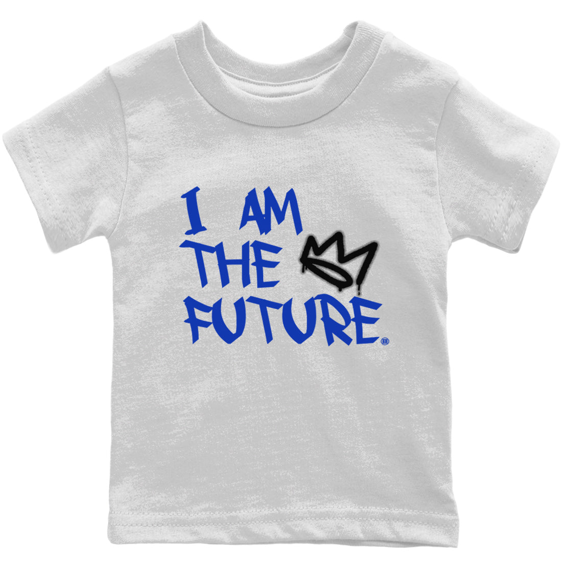 Jordan 12 Hyper Royal Sneaker Matching T-Shirt I Am The Future Sneaker Tees Jordan 12 Hyper Royal Sneaker Release Tees Kids Shirts