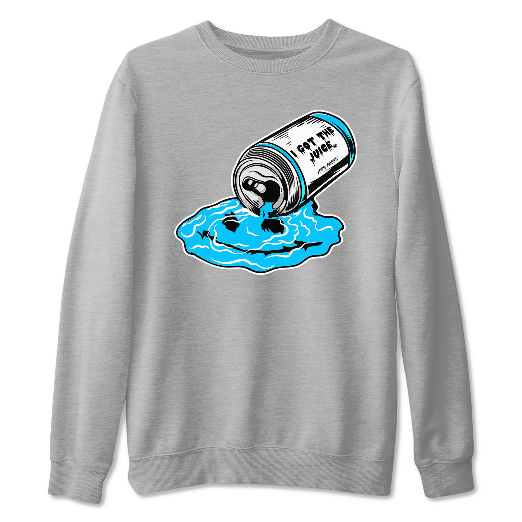 9s Powder Blue shirt to match jordans I Got The Juice sneaker tees Air Jordan 9 Powder Blue Drip Gear Zone unisex cotton Heather Grey 2 crew neck shirt