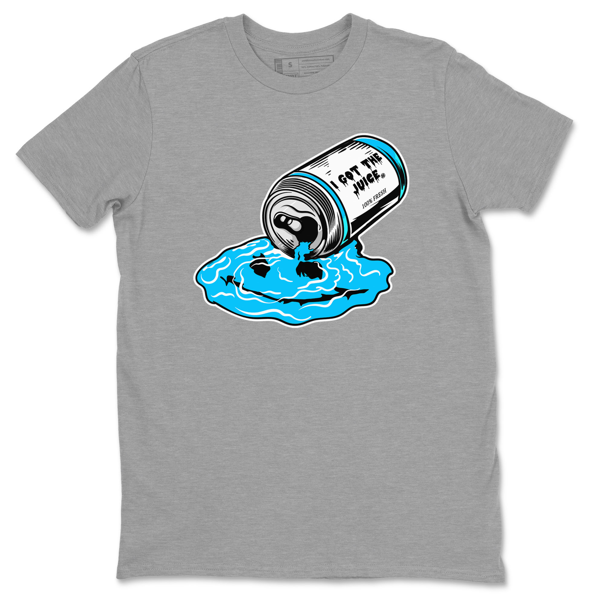 9s Powder Blue shirt to match jordans I Got The Juice sneaker tees Air Jordan 9 Powder Blue Drip Gear Zone unisex cotton Heather Grey 2 crew neck shirt
