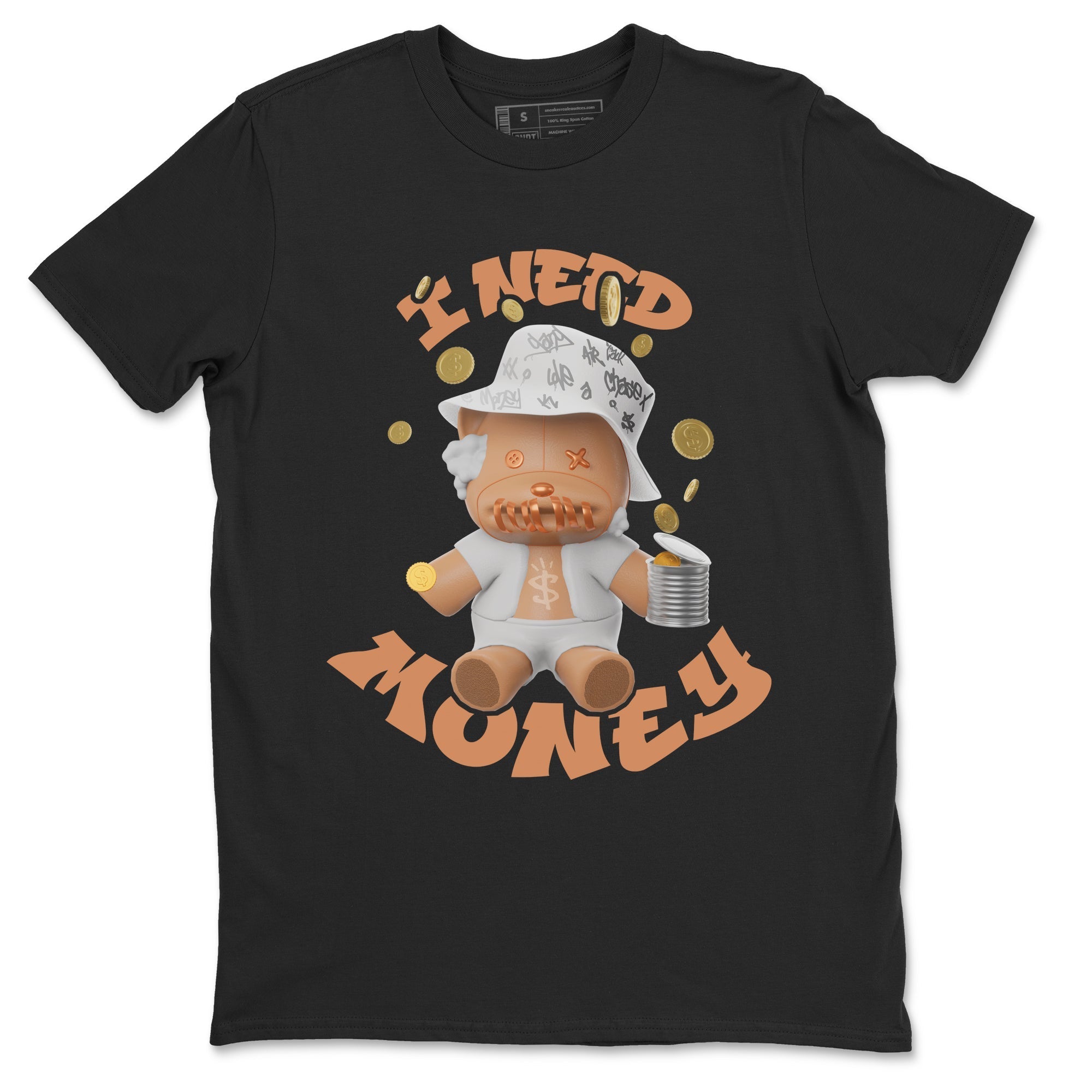 Air Jordan 1 Praline shirt to match jordans I Need Money Streetwear Sneaker Shirt AJ1Praline Drip Gear Zone Sneaker Matching Clothing Unisex Black 2 T-Shirt