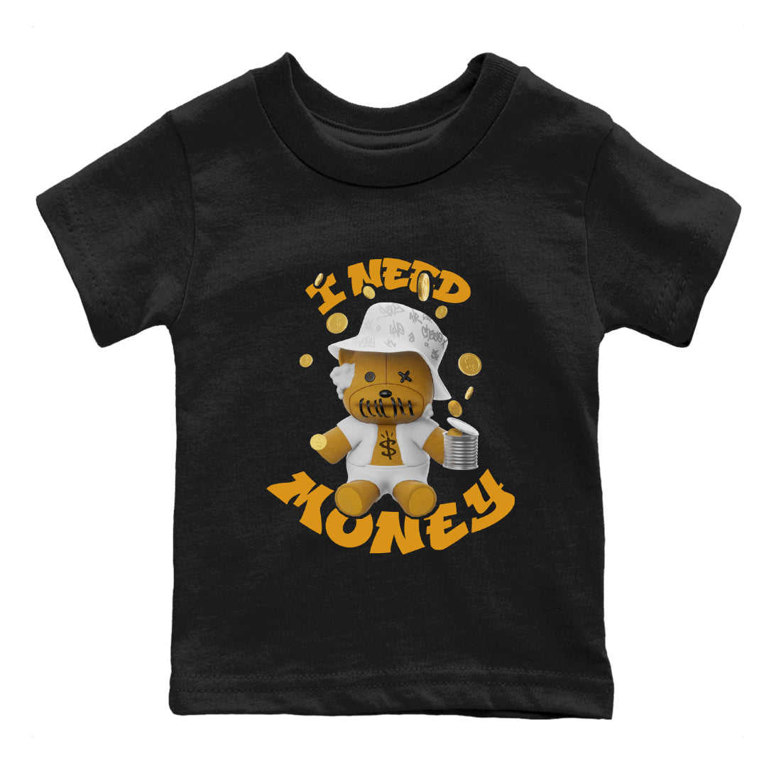 Air Jordan 13 Wheat shirt to match jordans I Need Money Streetwear Sneaker Shirt AJ13 Wheat Drip Gear Zone Sneaker Matching Clothing Baby Toddler Black 2 T-Shirt