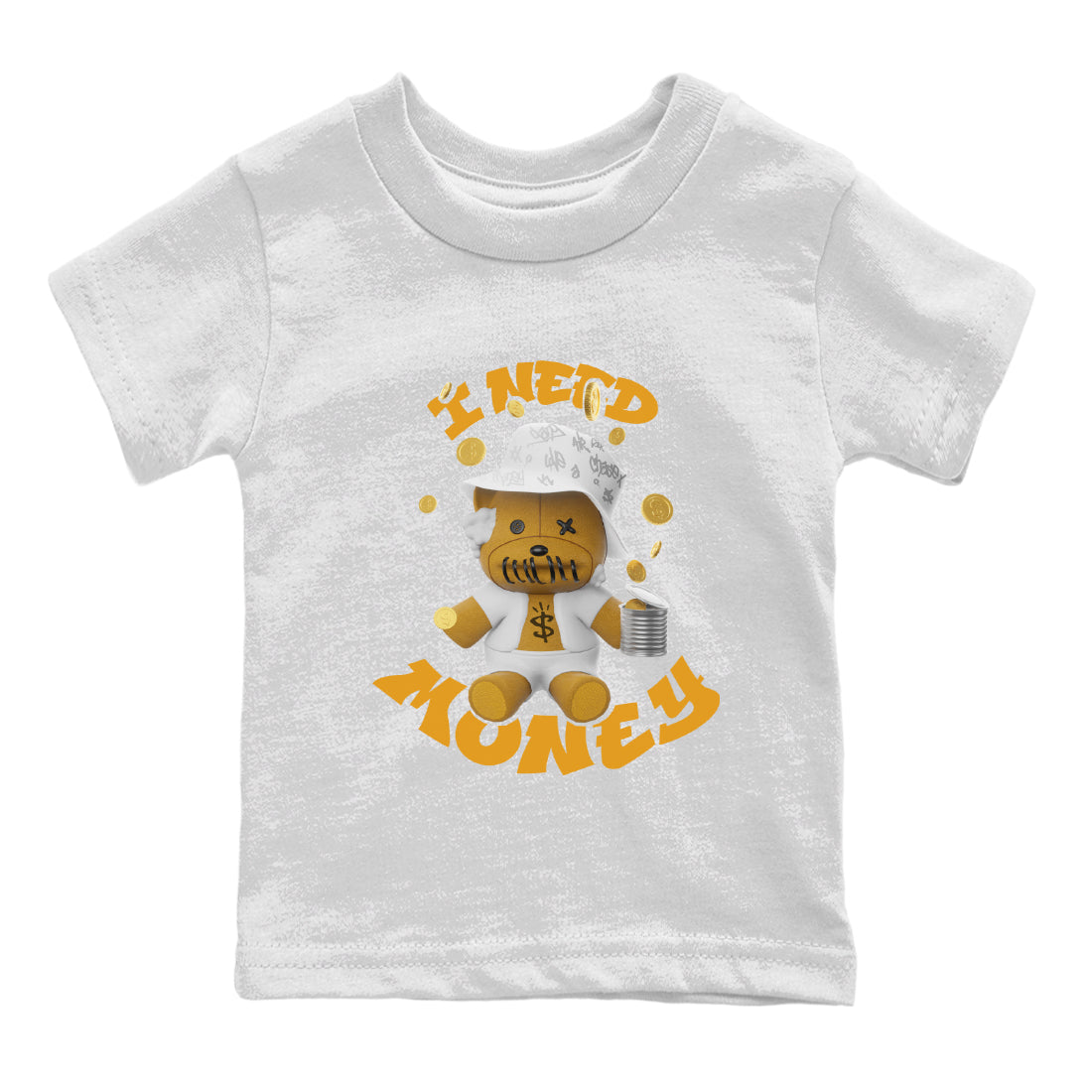 Air Jordan 13 Wheat shirt to match jordans I Need Money Streetwear Sneaker Shirt AJ13 Wheat Drip Gear Zone Sneaker Matching Clothing Baby Toddler White 2 T-Shirt