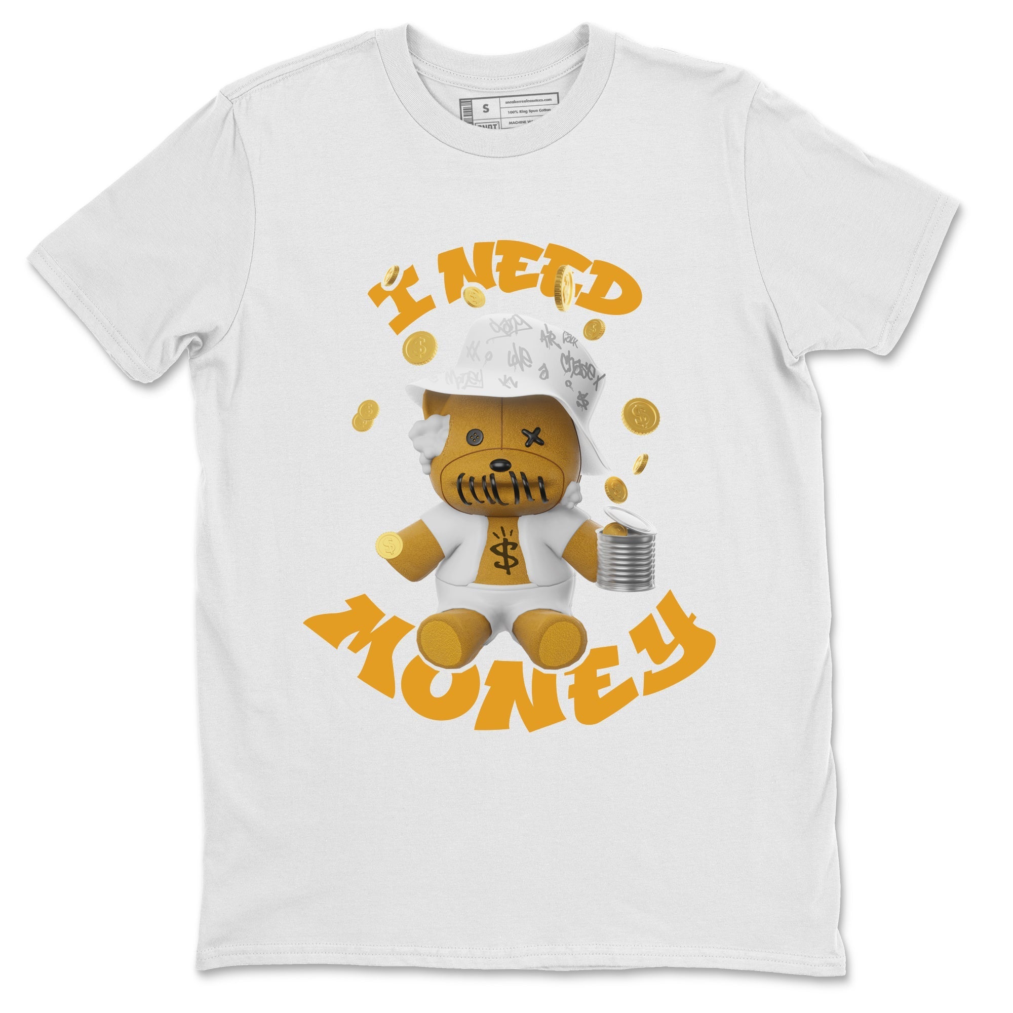 Air Jordan 13 Wheat shirt to match jordans I Need Money Streetwear Sneaker Shirt AJ13 Wheat Drip Gear Zone Sneaker Matching Clothing Unisex White 2 T-Shirt