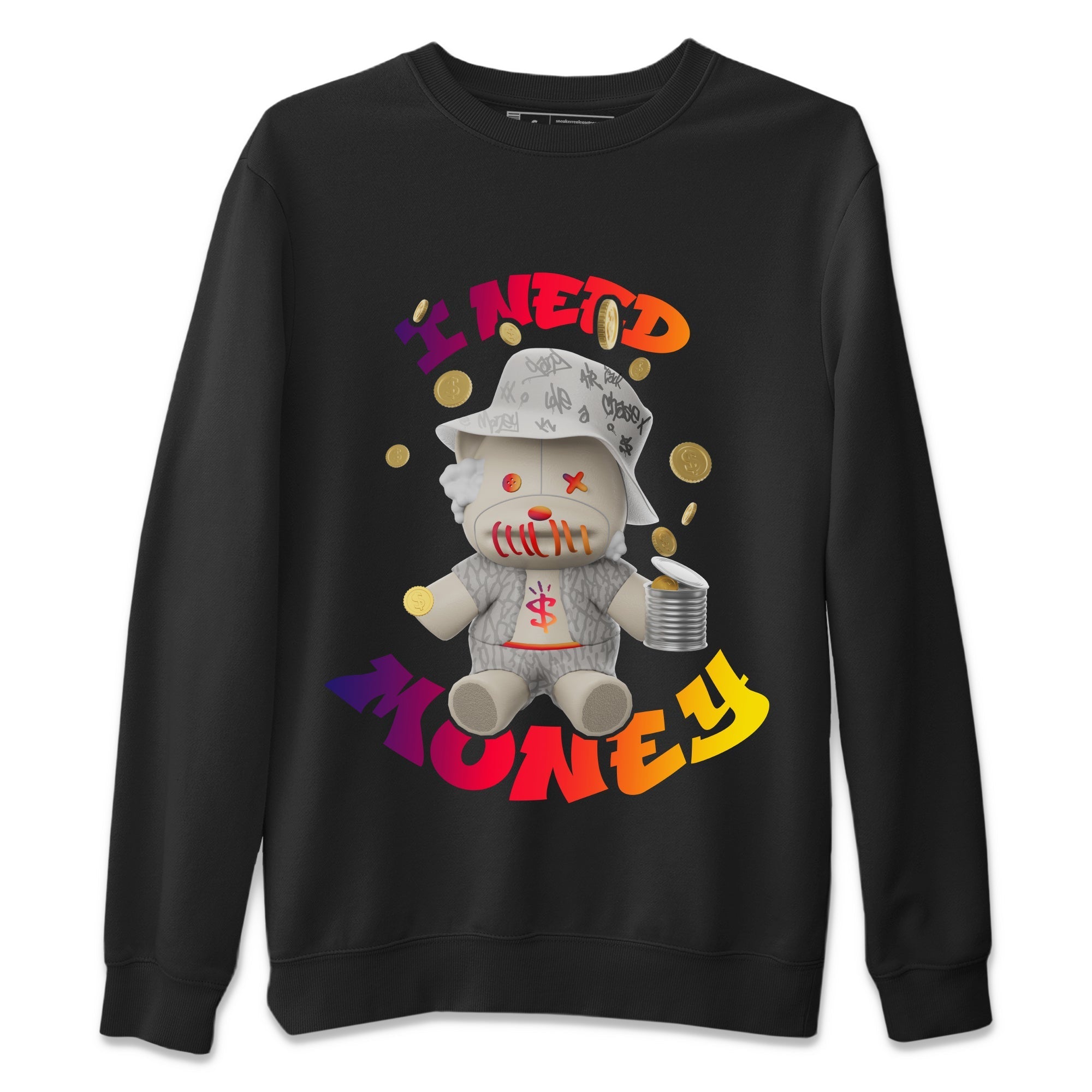 Air Jordan 3 J Balvin shirt to match jordans I Need Money Streetwear Sneaker Shirt AJ3 Balvin  Drip Gear Zone Sneaker Matching Clothing LGBTQ Gay Pride T-Shirt Unisex Black 2 T-Shirt