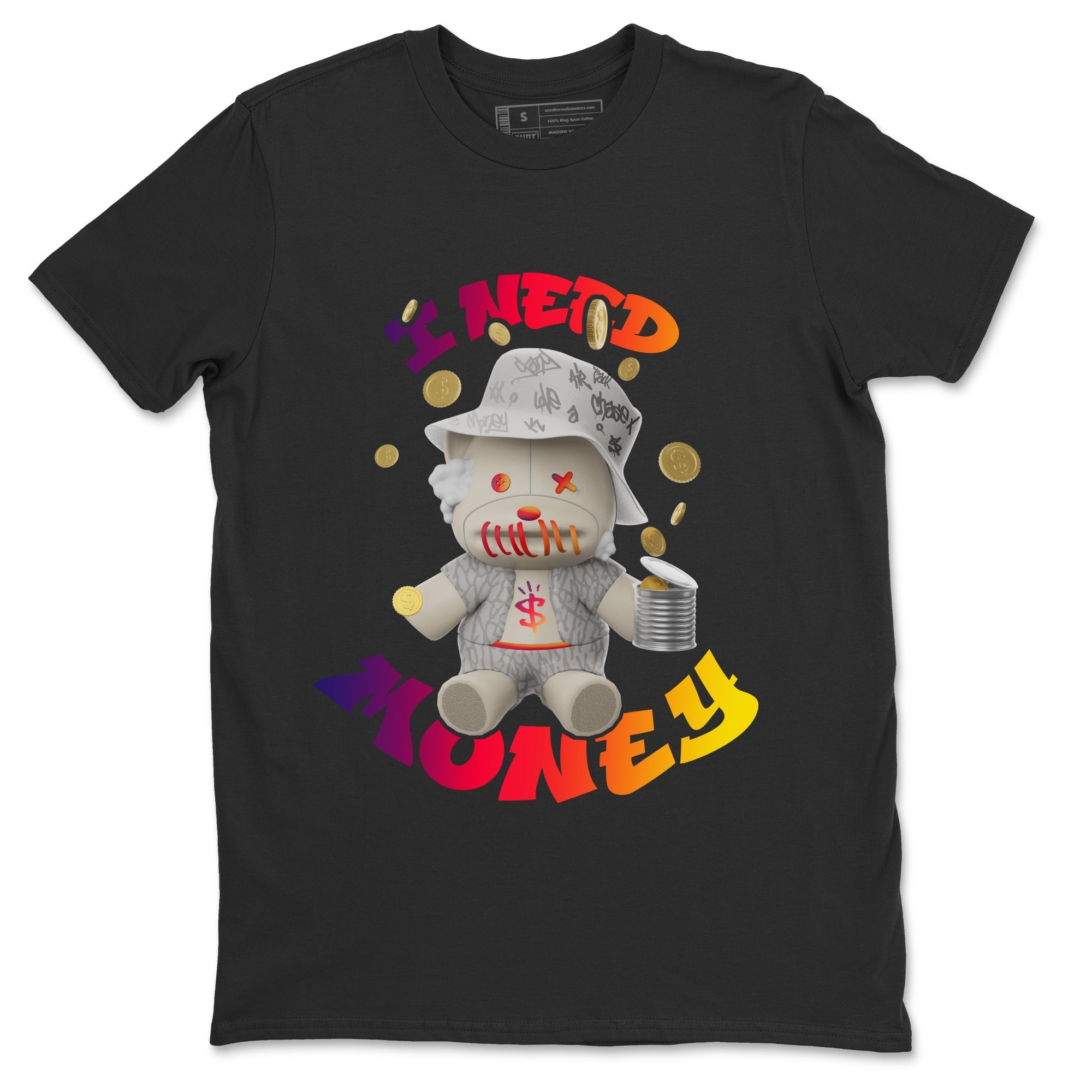 Air Jordan 3 J Balvin shirt to match jordans I Need Money Streetwear Sneaker Shirt AJ3 Balvin  Drip Gear Zone Sneaker Matching Clothing LGBTQ Gay Pride T-Shirt Unisex Black 2 T-Shirt