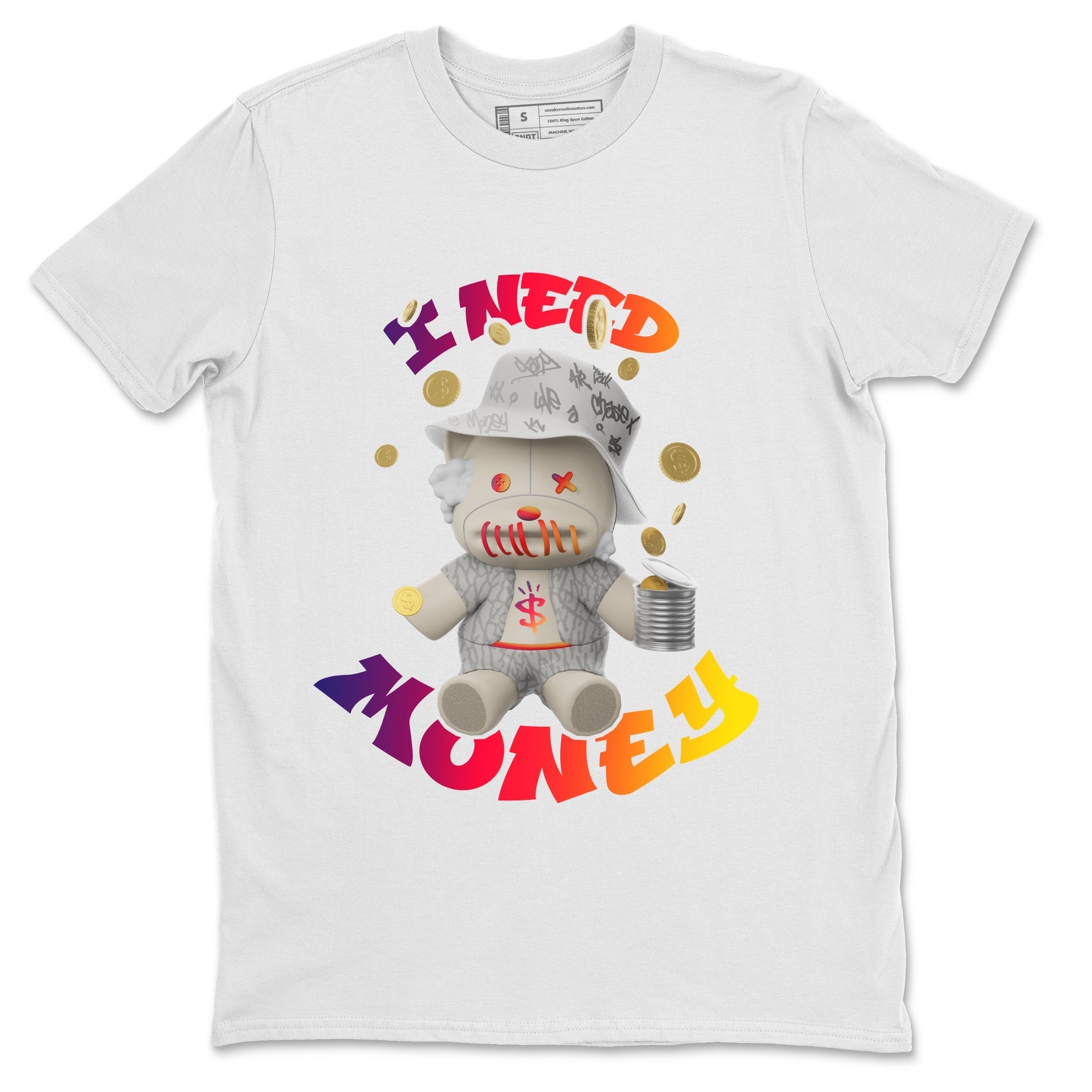 Air Jordan 3 J Balvin shirt to match jordans I Need Money Streetwear Sneaker Shirt AJ3 Balvin  Drip Gear Zone Sneaker Matching Clothing LGBTQ Gay Pride T-Shirt Unisex White 2 T-Shirt