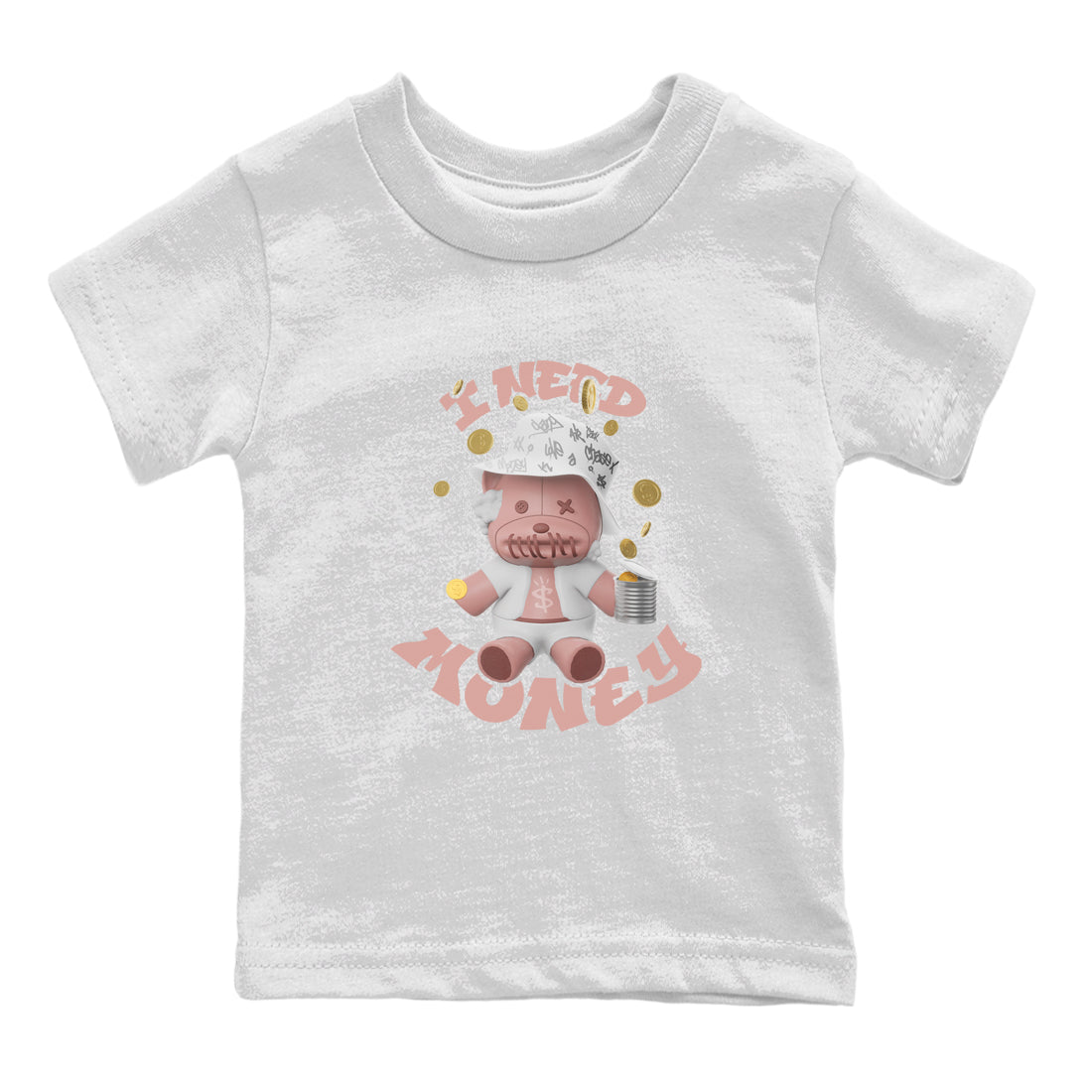 Dunk Rose Whisper shirt to match jordans I Need Money Streetwear Sneaker Shirt Nike Dunk LowRose Whisper Drip Gear Zone Sneaker Matching Clothing Baby Toddler White 2 T-Shirt