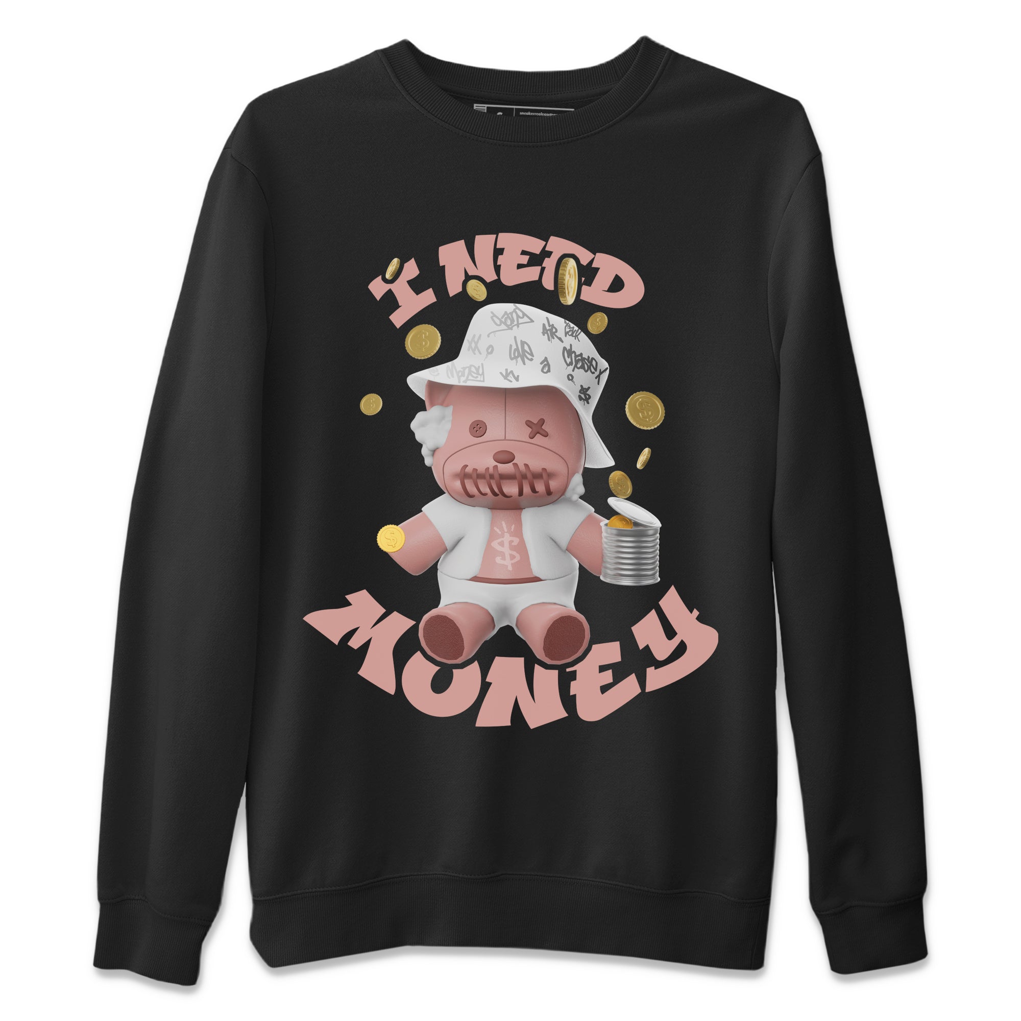 Dunk Rose Whisper shirt to match jordans I Need Money Streetwear Sneaker Shirt Nike Dunk LowRose Whisper Drip Gear Zone Sneaker Matching Clothing Unisex Black 2 T-Shirt