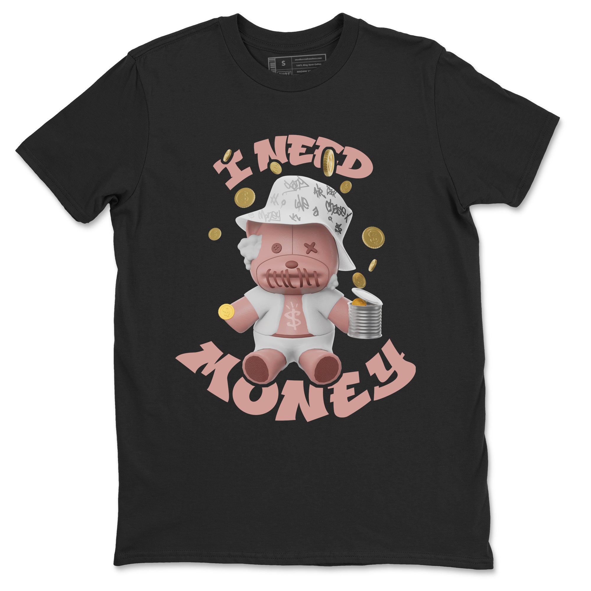 Dunk Rose Whisper shirt to match jordans I Need Money Streetwear Sneaker Shirt Nike Dunk LowRose Whisper Drip Gear Zone Sneaker Matching Clothing Unisex Black 2 T-Shirt