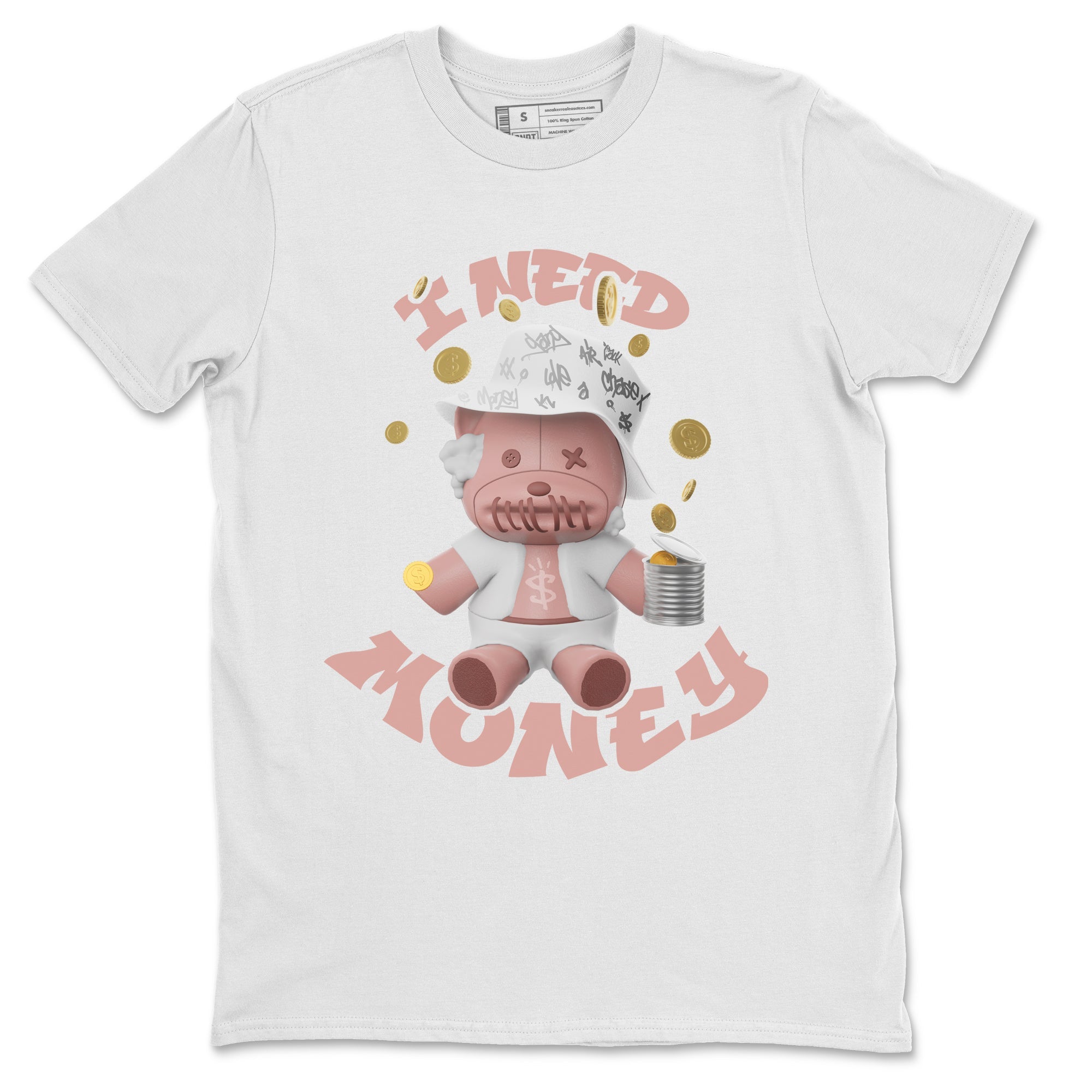 Dunk Rose Whisper shirt to match jordans I Need Money Streetwear Sneaker Shirt Nike Dunk LowRose Whisper Drip Gear Zone Sneaker Matching Clothing Unisex White 2 T-Shirt