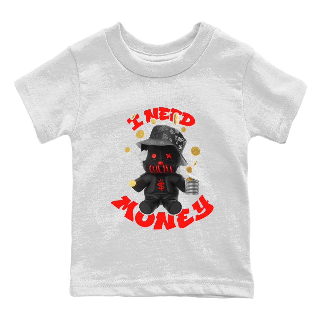 Yeezy 350 Bred shirt to match jordans I Need Money Streetwear Sneaker Shirt Adidas Yeezy 350 V2 Boost Bred Drip Gear Zone Sneaker Matching Clothing Baby Toddler White 2 T-Shirt