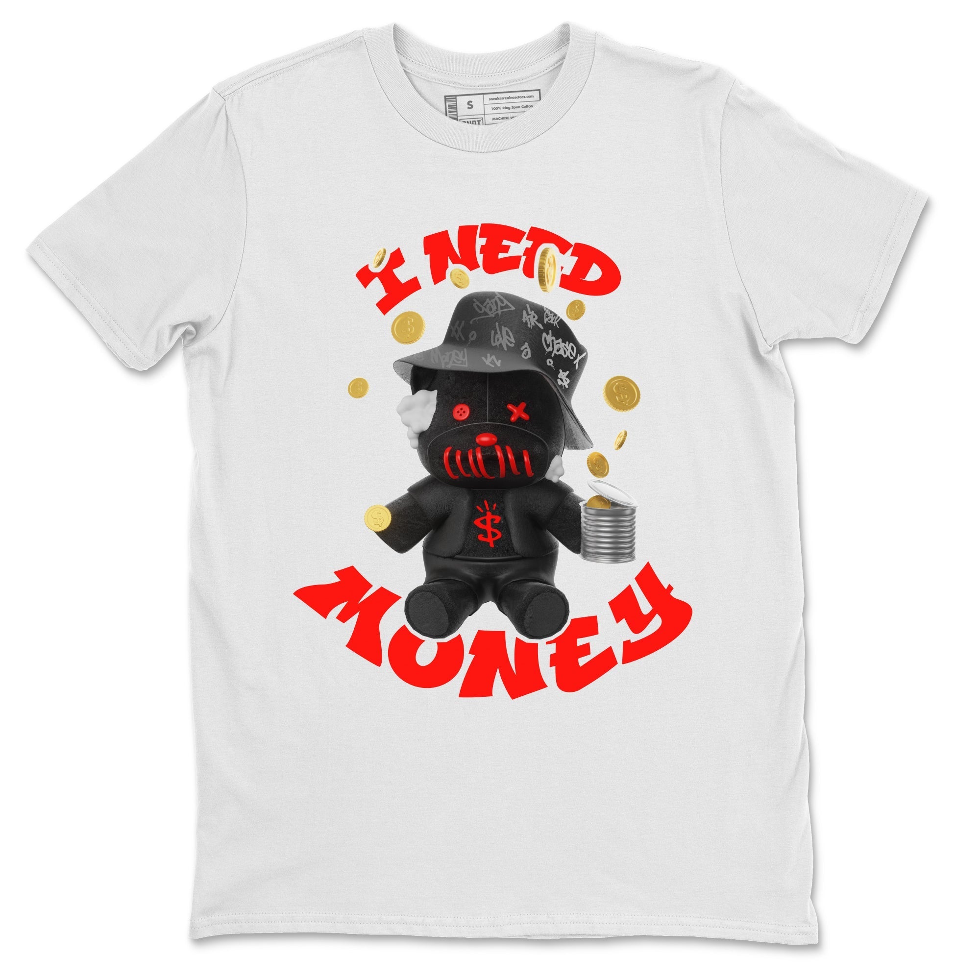 Yeezy 350 Bred shirt to match jordans I Need Money Streetwear Sneaker Shirt Adidas Yeezy 350 V2 Boost Bred Drip Gear Zone Sneaker Matching Clothing Unisex White 2 T-Shirt