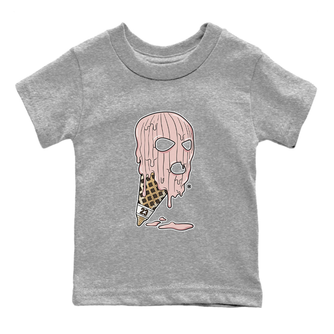 Air Jordan 11 Neapolitan shirt to match jordans Ice Cream Mask special sneaker matching tees Jordan 11 WMNS Neapolitan Drip Gear Zone Baby Toddler Heather Grey 2 T-Shirt
