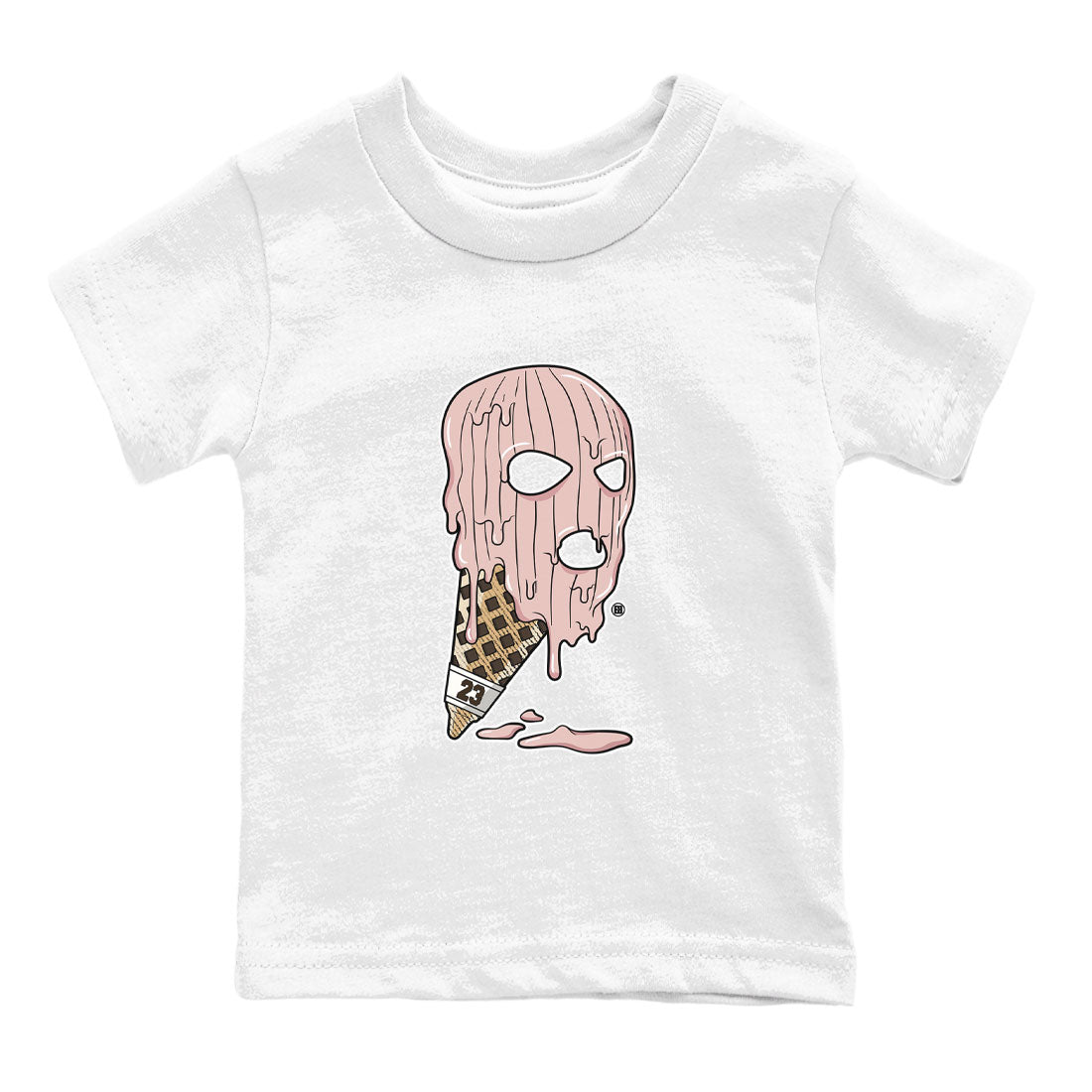 Air Jordan 11 Neapolitan shirt to match jordans Ice Cream Mask special sneaker matching tees Jordan 11 WMNS Neapolitan Drip Gear Zone Baby Toddler White 2 T-Shirt