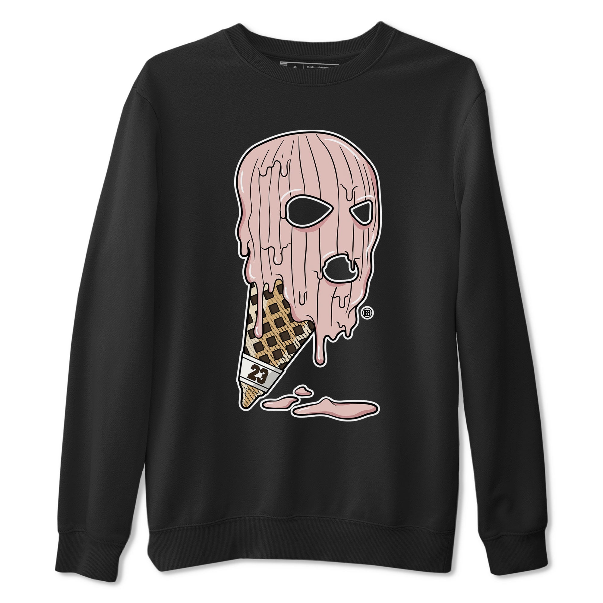 Air Jordan 11 Neapolitan shirt to match jordans Ice Cream Mask special sneaker matching tees Jordan 11 WMNS Neapolitan Drip Gear Zone Unisex Black 2 T-Shirt