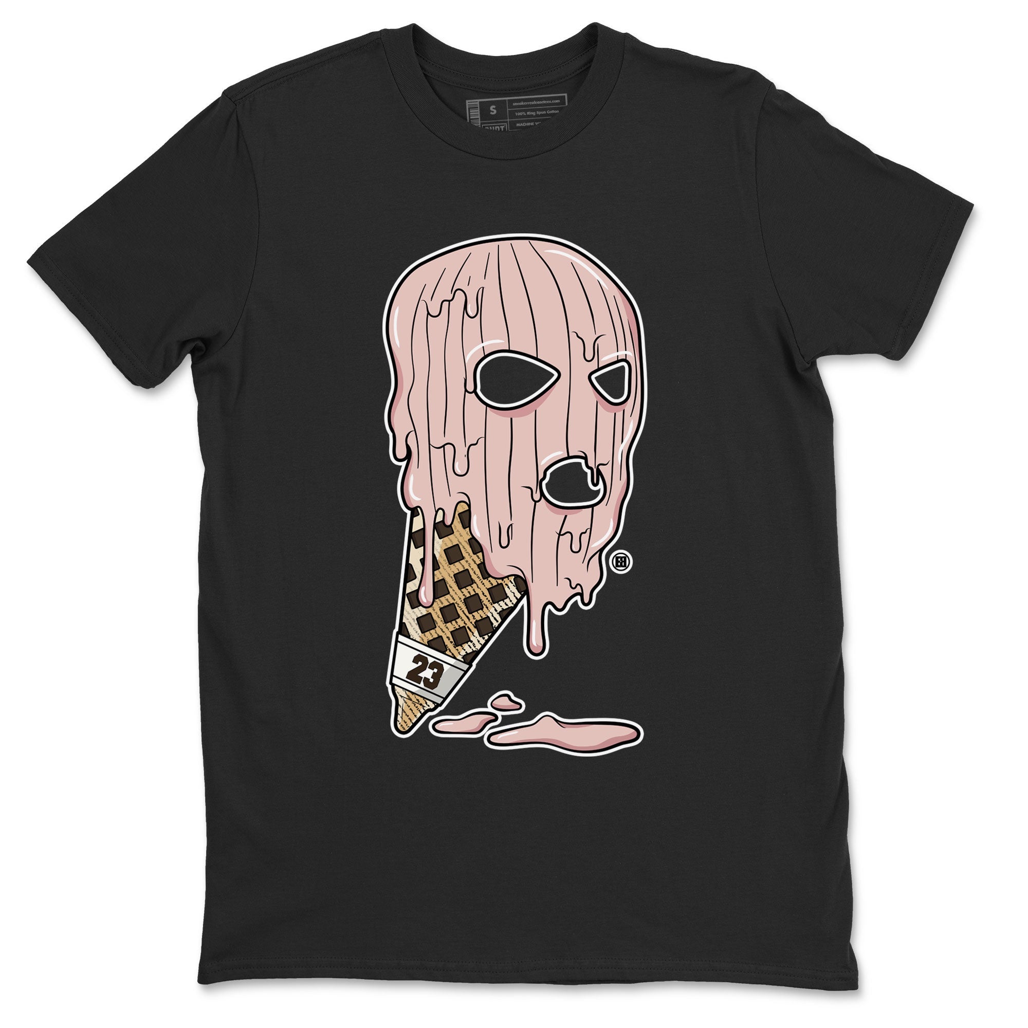 Air Jordan 11 Neapolitan shirt to match jordans Ice Cream Mask special sneaker matching tees Jordan 11 WMNS Neapolitan Drip Gear Zone Unisex Black 2 T-Shirt