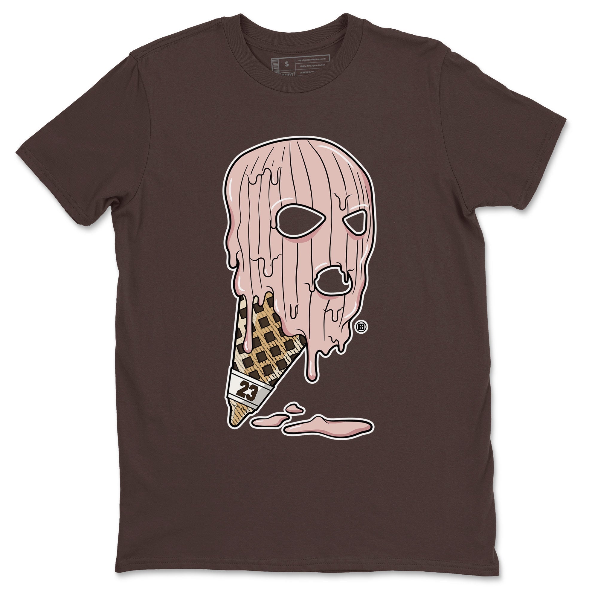 Air Jordan 11 Neapolitan shirt to match jordans Ice Cream Mask special sneaker matching tees Jordan 11 WMNS Neapolitan Drip Gear Zone Unisex Dark Chocolate 2 T-Shirt