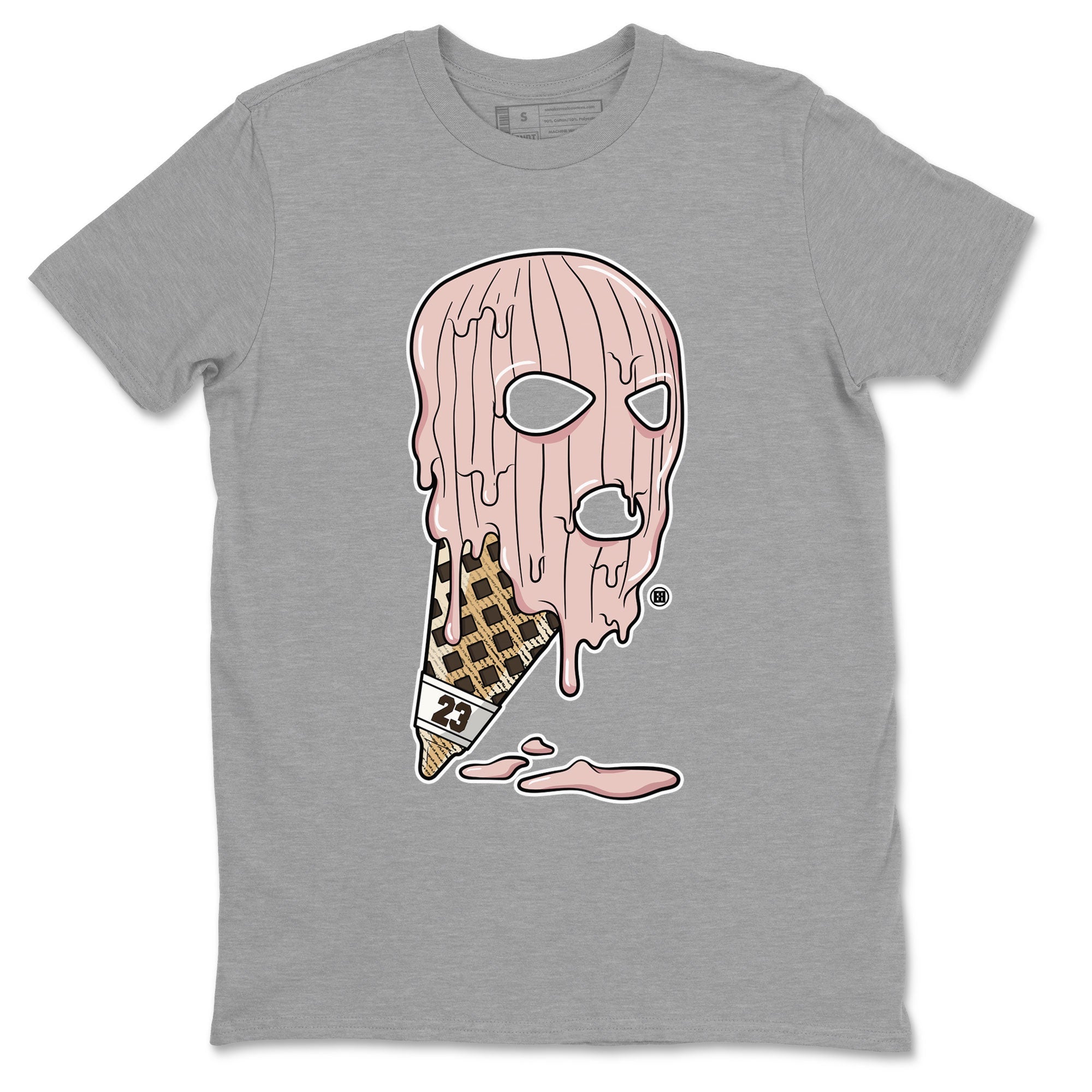 Air Jordan 11 Neapolitan shirt to match jordans Ice Cream Mask special sneaker matching tees Jordan 11 WMNS Neapolitan Drip Gear Zone Unisex Heather Grey 2 T-Shirt